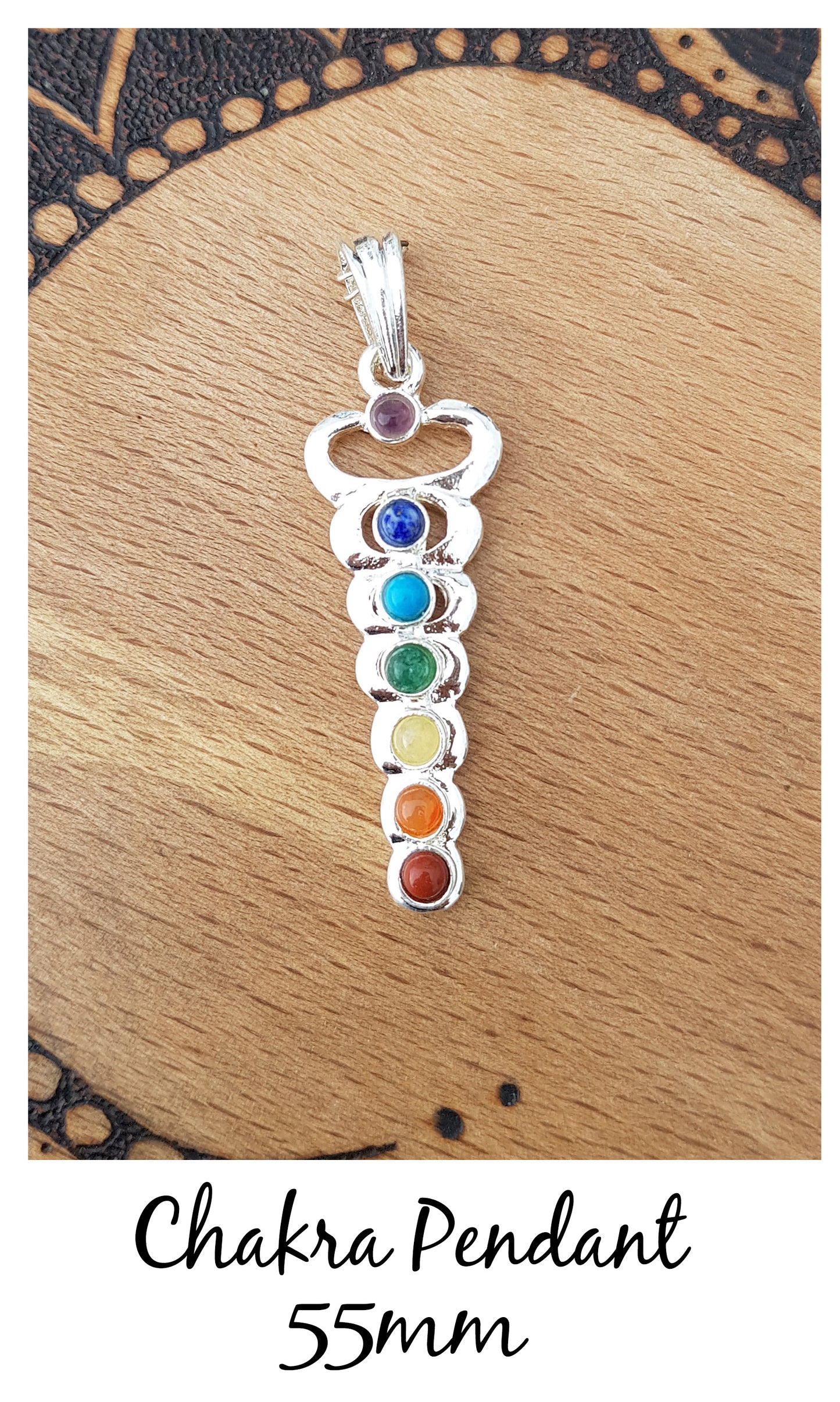 Silver Plated Chakra Pendant