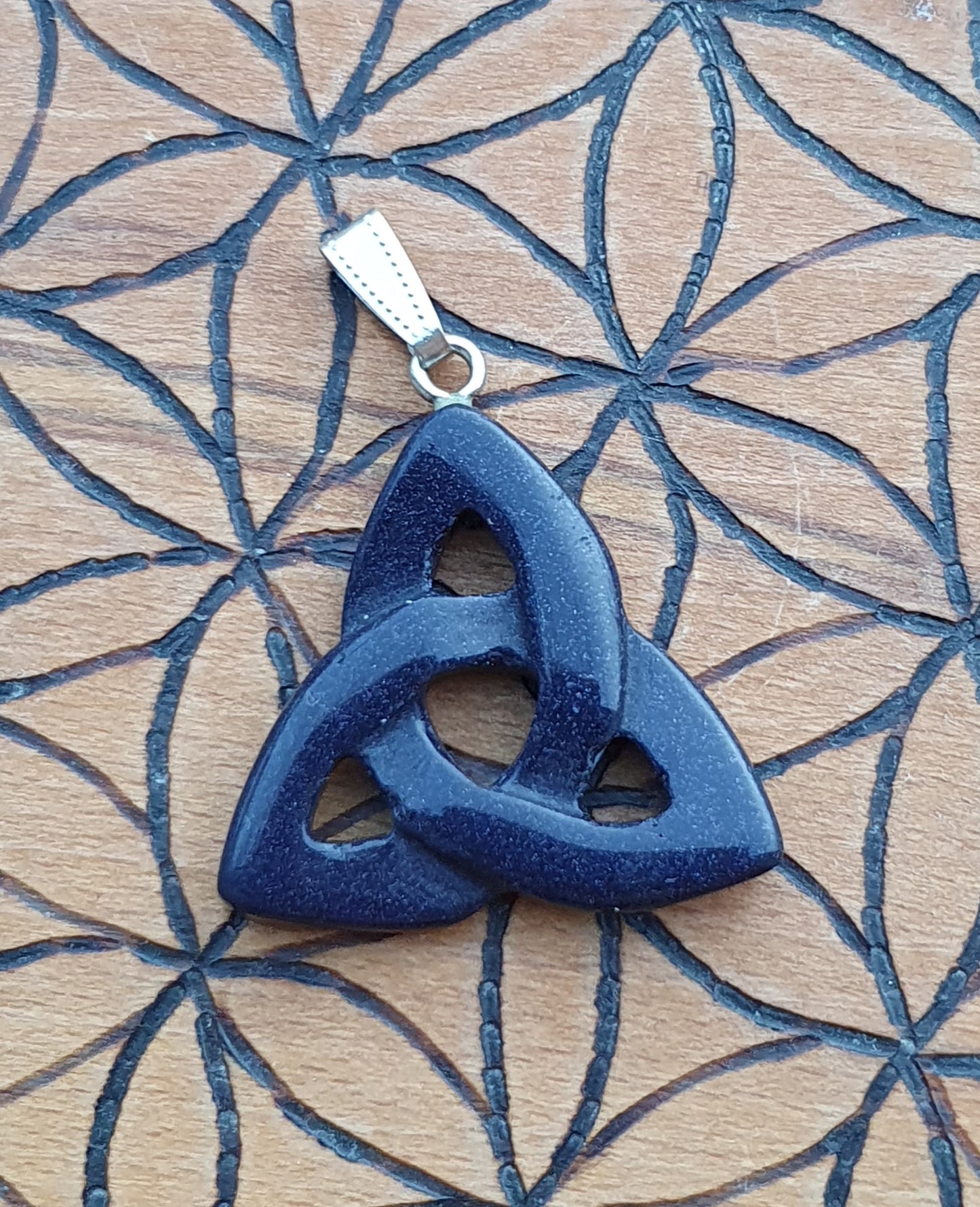 Lapis Lazuli Triquetra Pendant