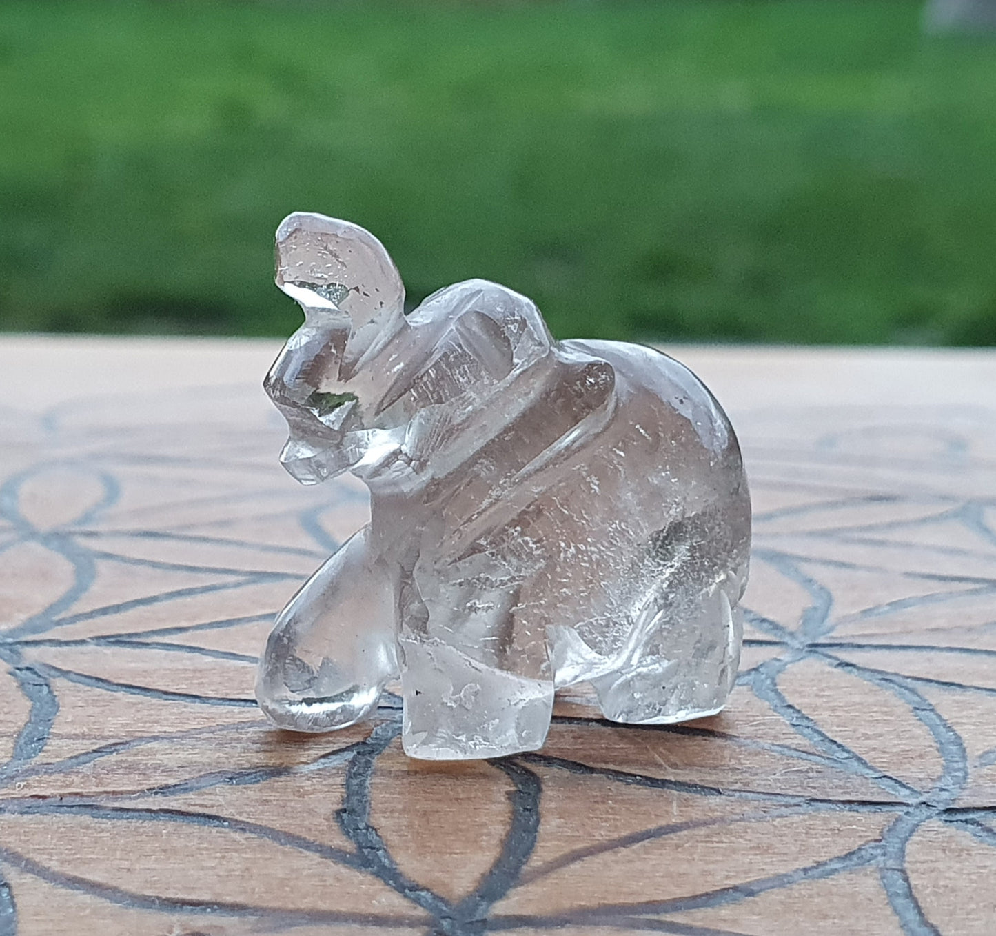 Carved Quartz Totem - Elephant