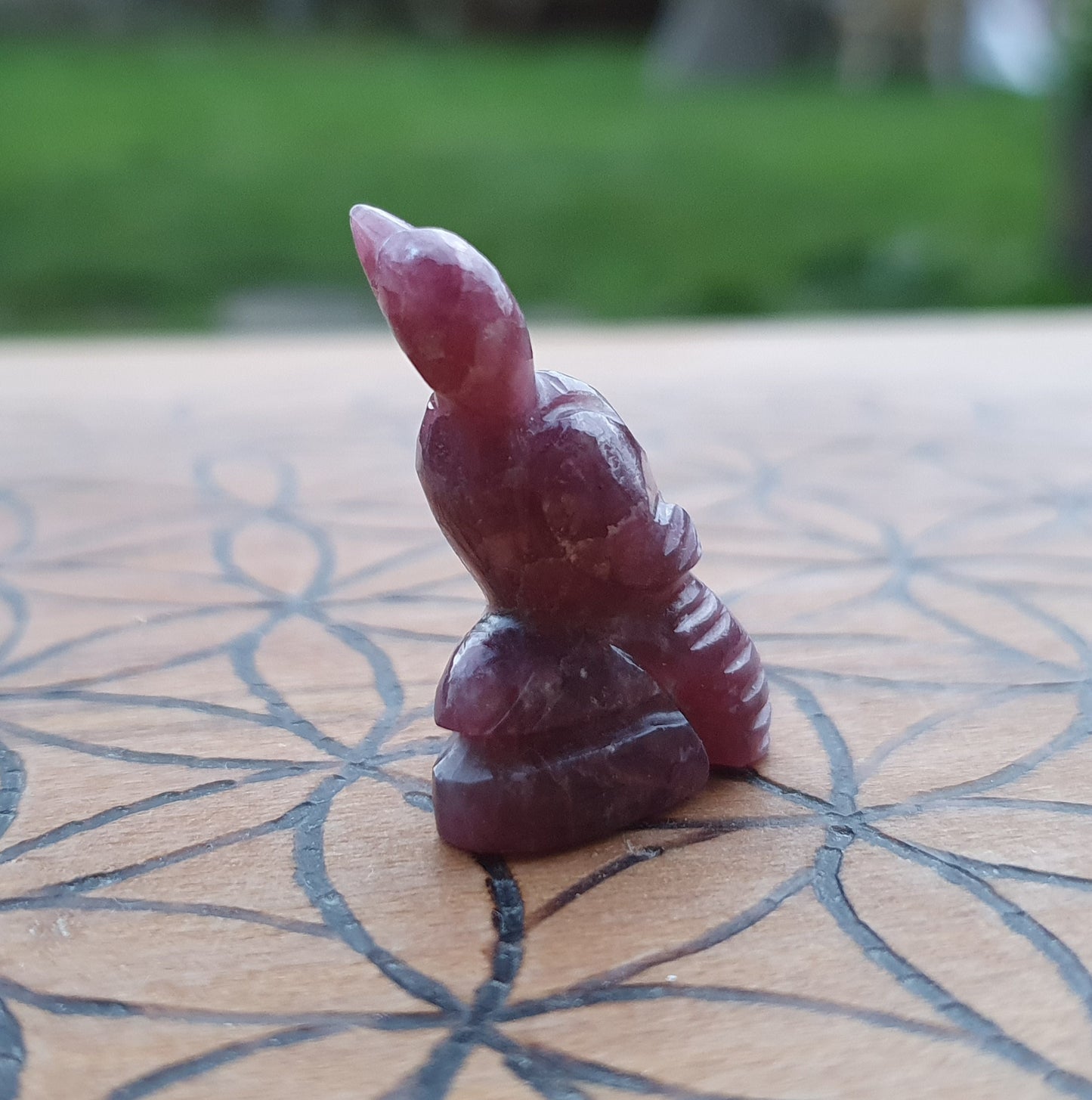 Carved Ruby Zoisite Totem - Bird