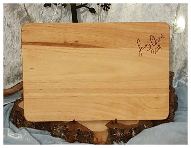 Advent Countdown Chalkboard ~ Hand Pyrographed (1)