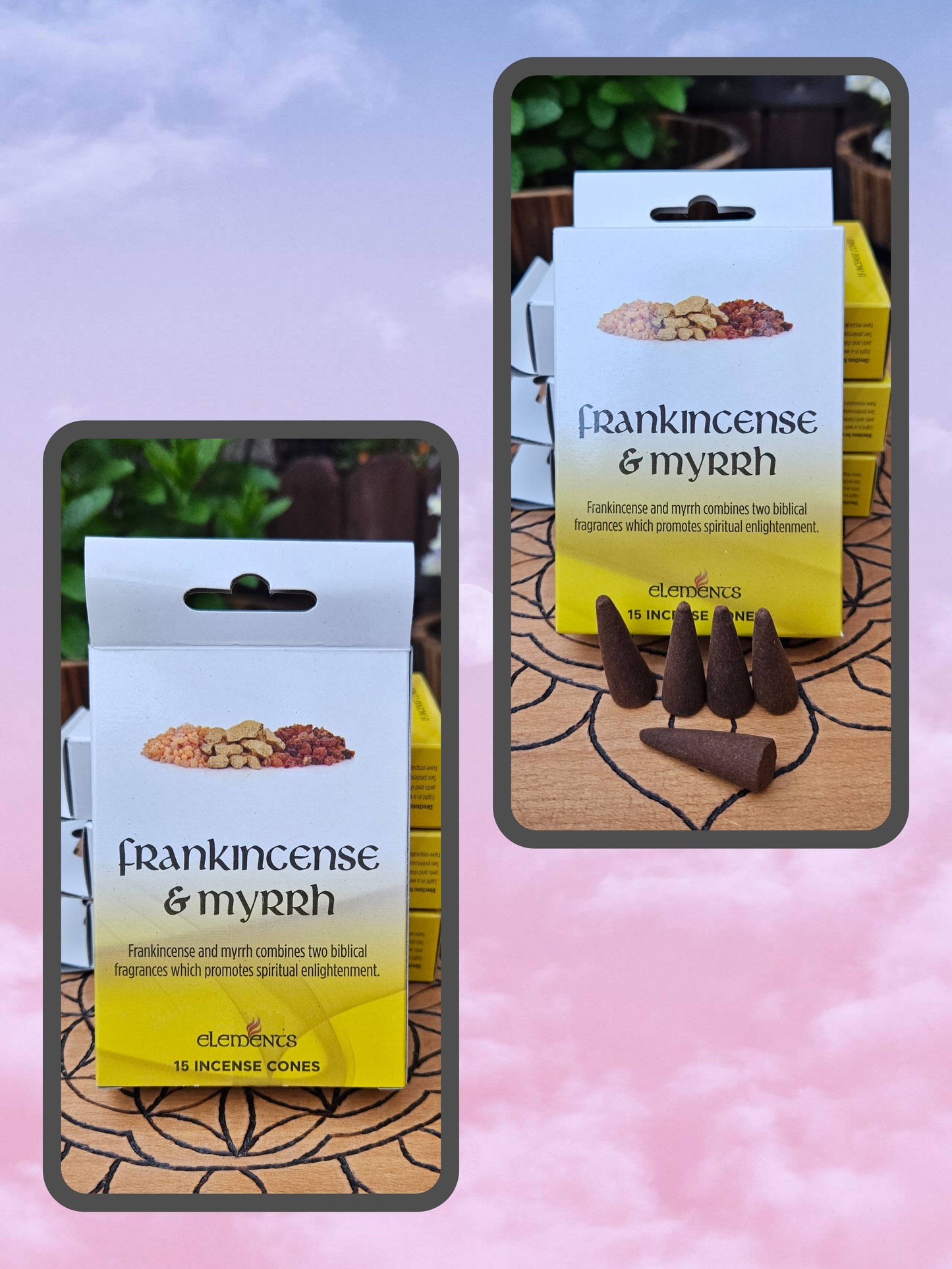 #BS032 Incense Cones - Frankincense and Myrrh
