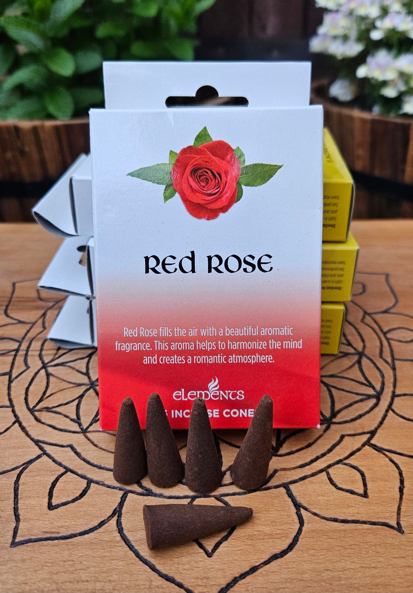 #BS038 Incense Cones - Red Rose