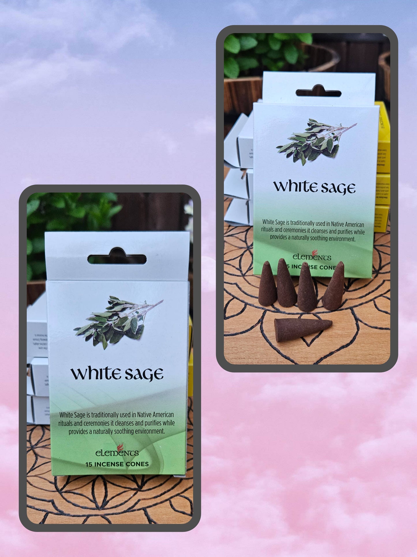 #BS043 Incense Cones - White Sage