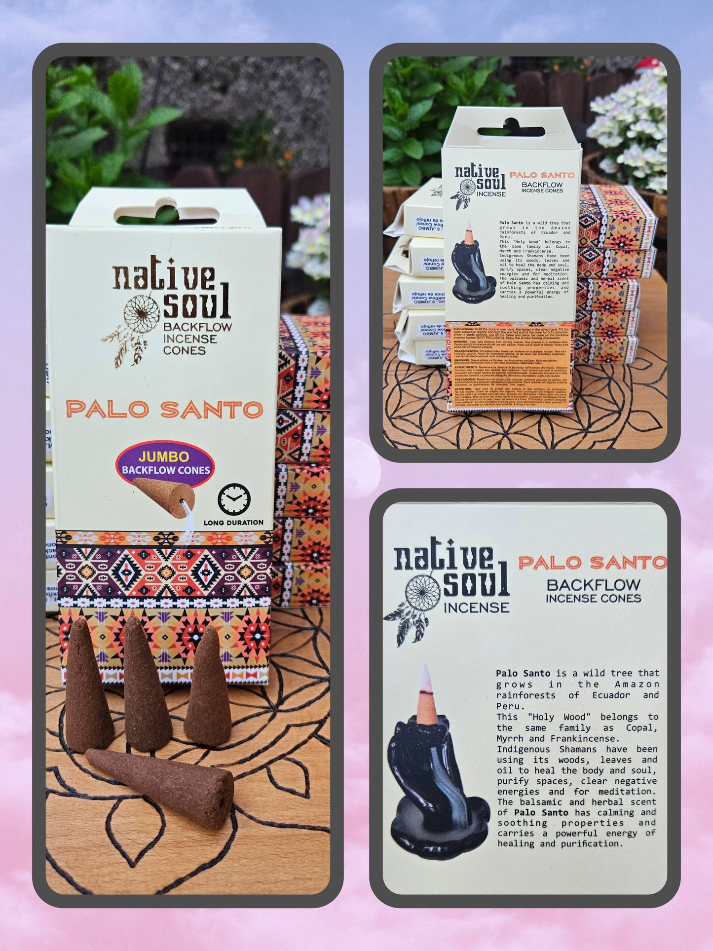 #BS046 XL Incense Cones - Palo Santo