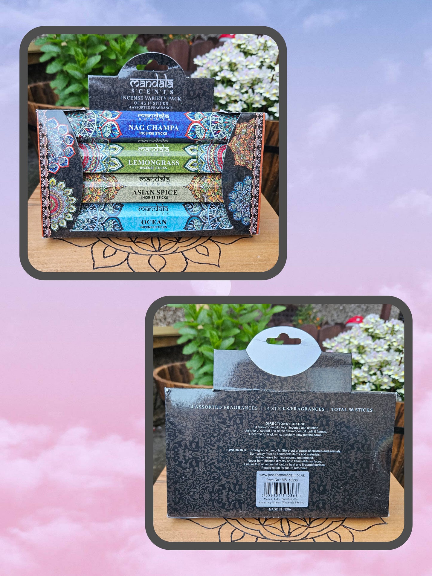 #bs048 Mandala Incense Stick Gift Pack