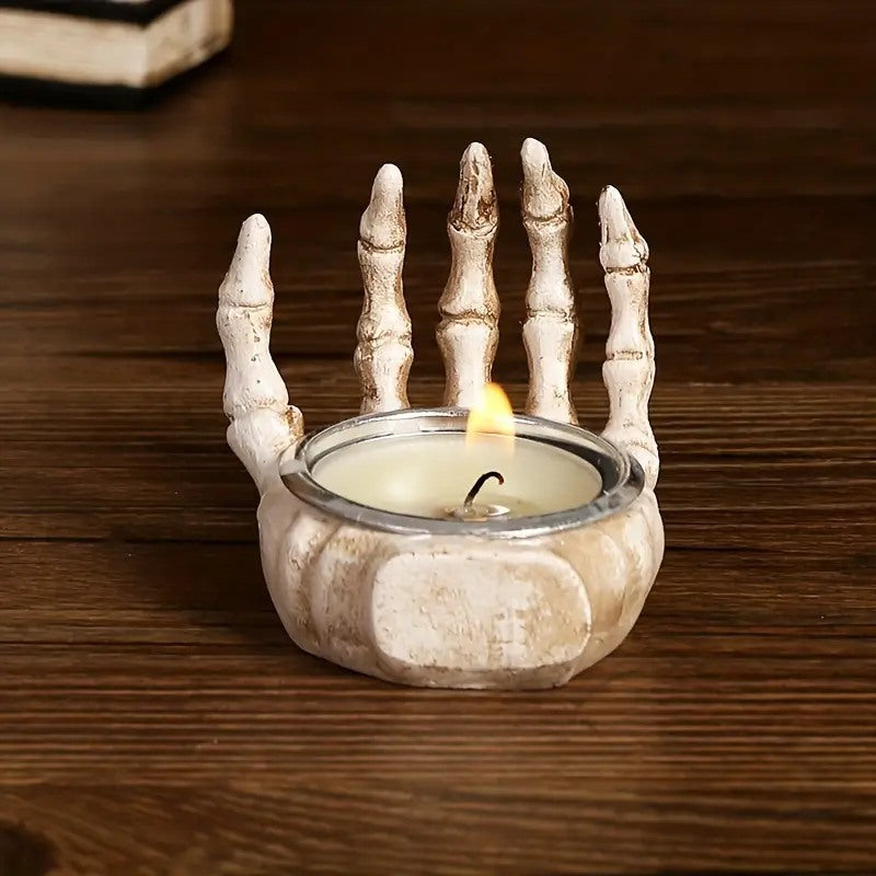 #BS057 Skeletal Hand Tealight / Resin Holder