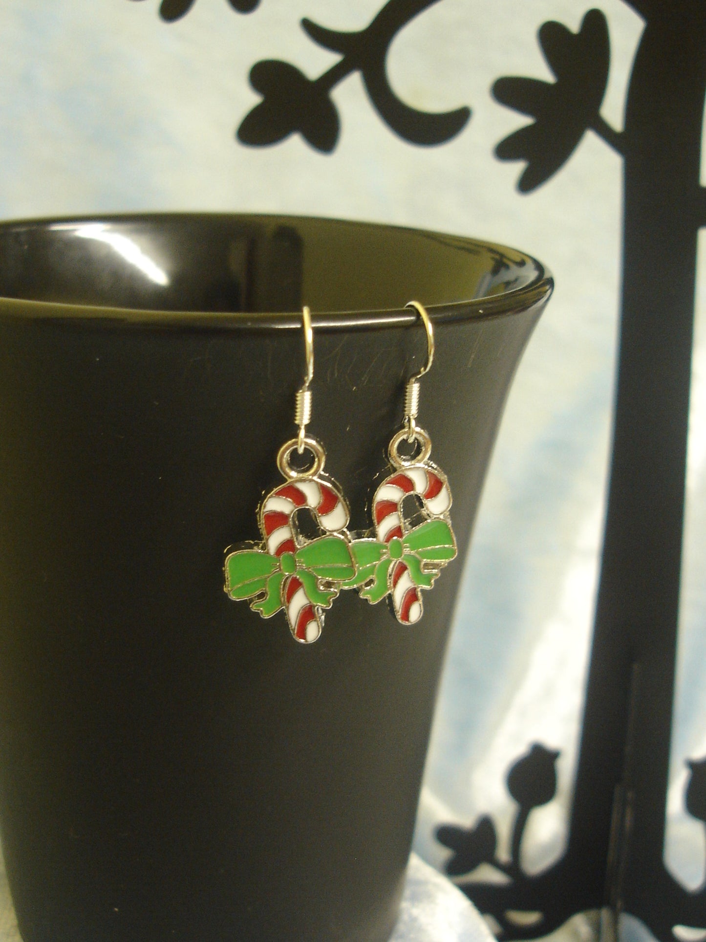 Handmade Candy Cane Earrings