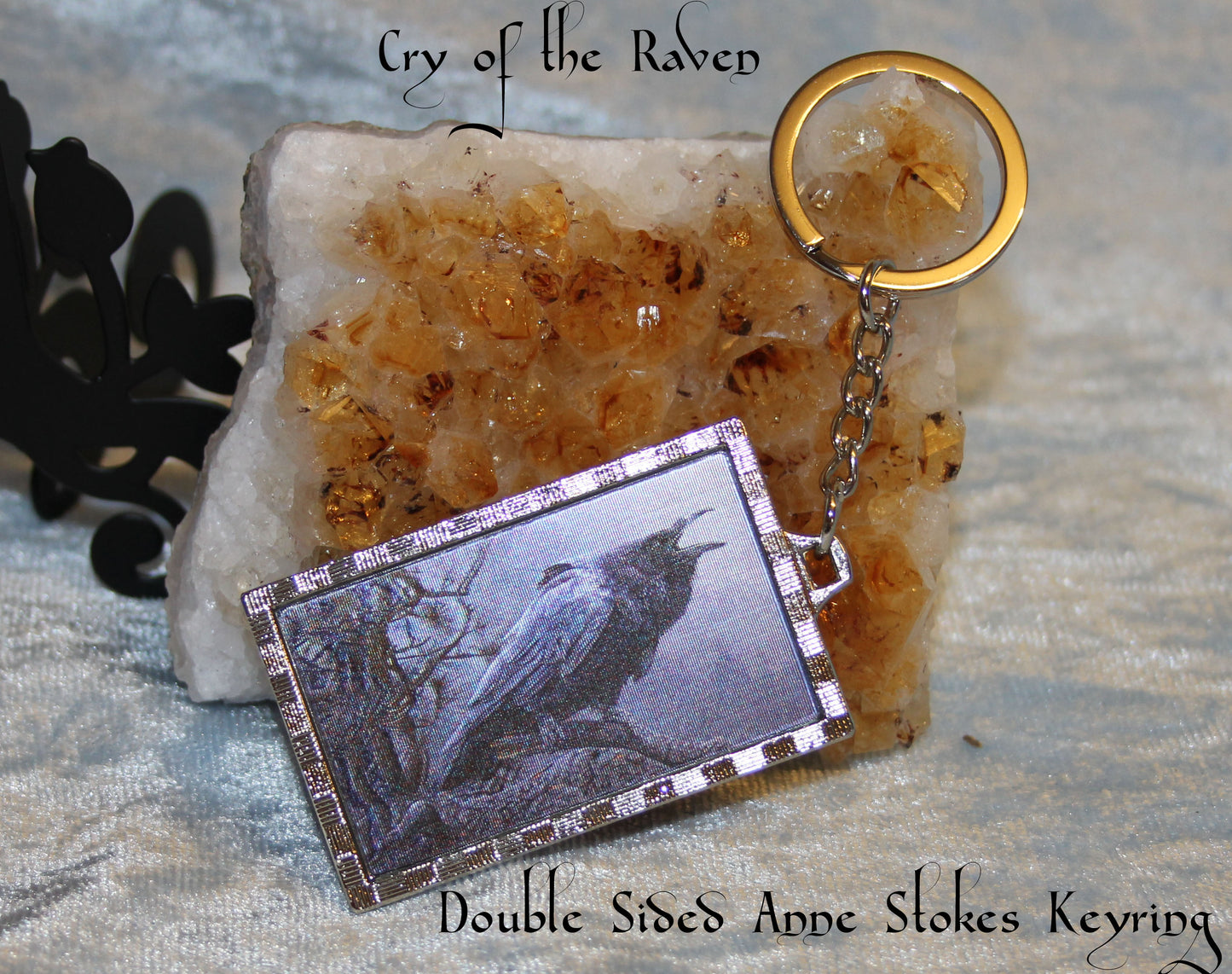Cry of the Raven - Anne Stokes Keyring