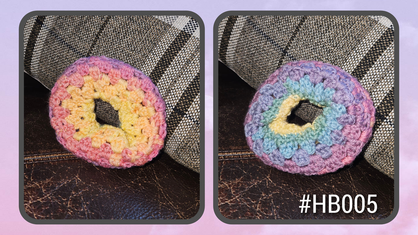 Handmade Scrunchie - Pastel Rainbow