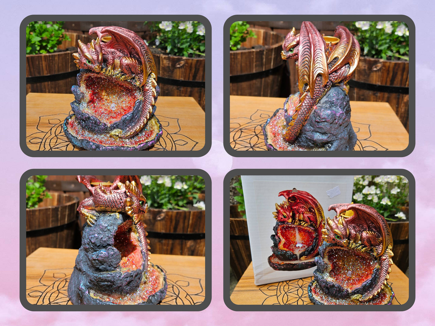 Dragon Geode Backlflow Burner
