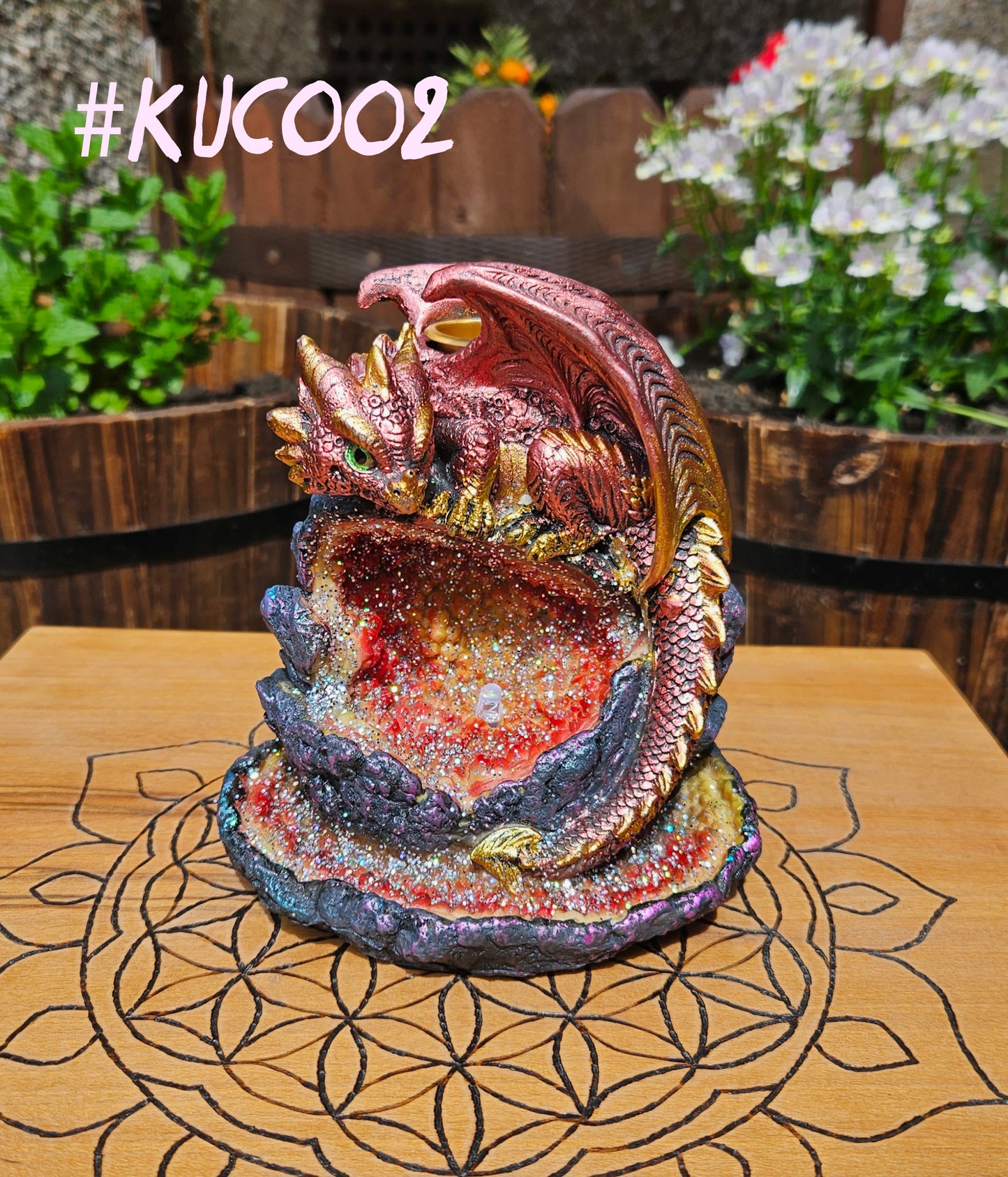 Dragon Geode Backlflow Burner
