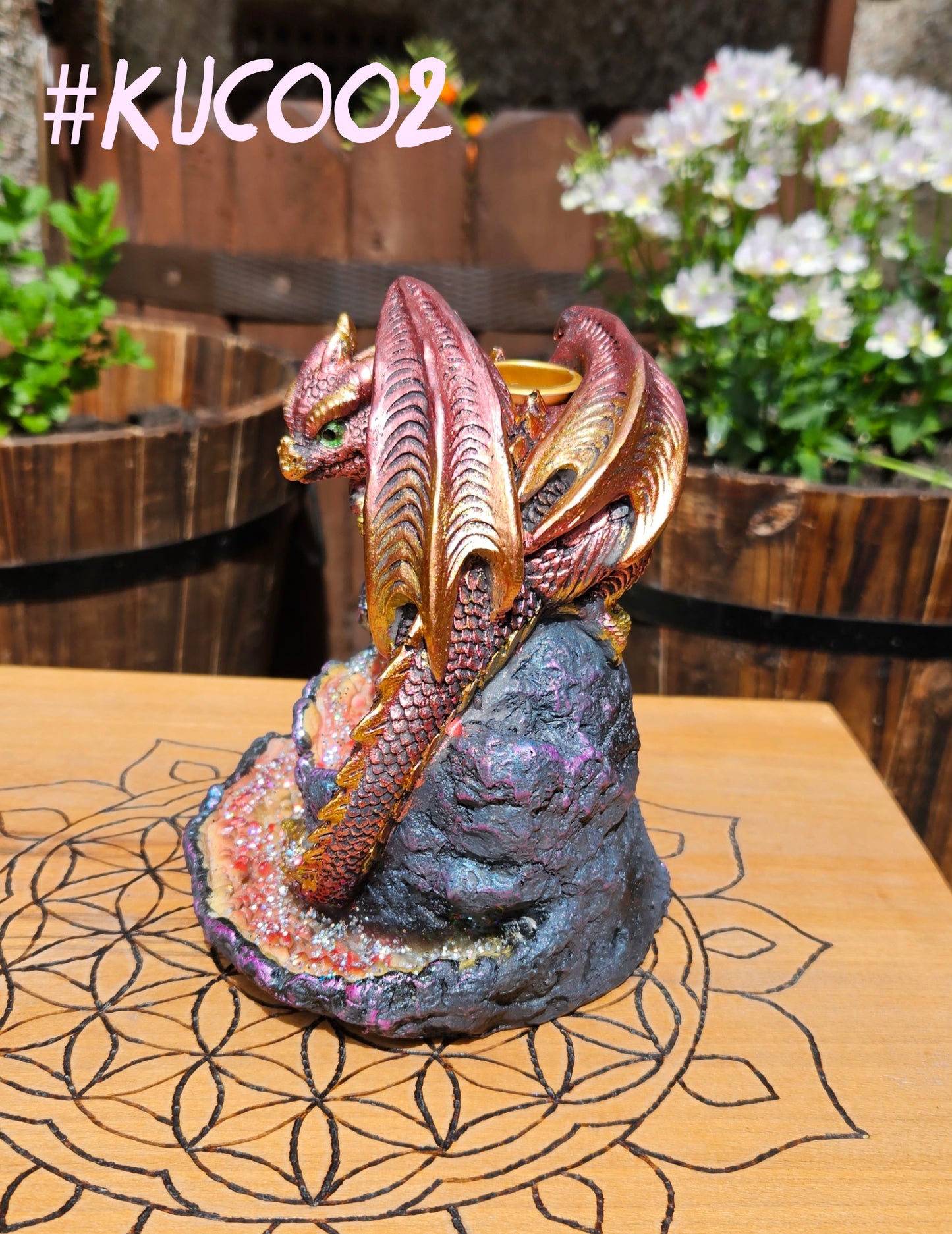 Dragon Geode Backlflow Burner