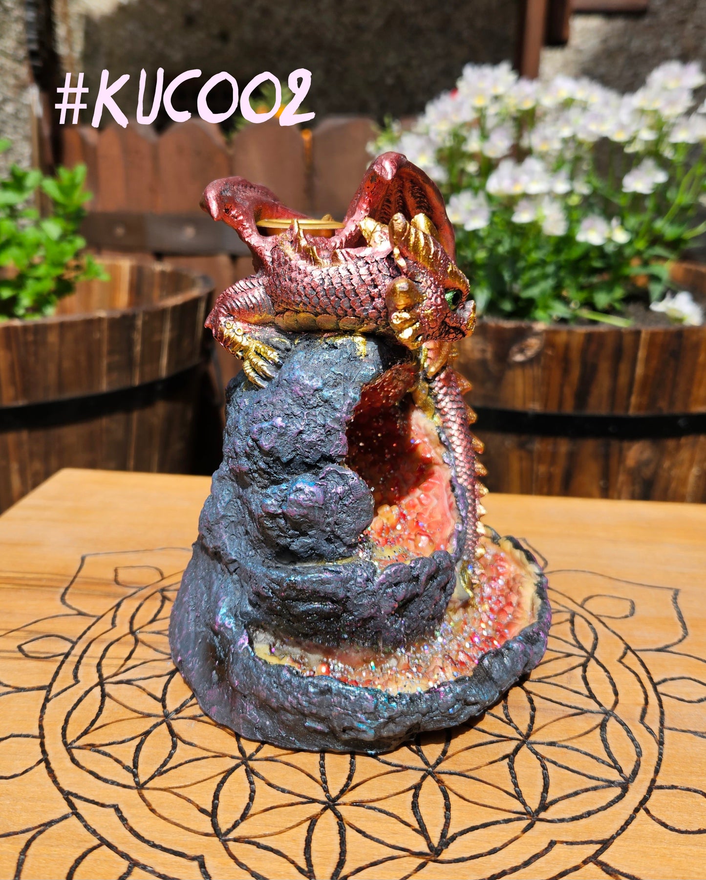 Dragon Geode Backlflow Burner