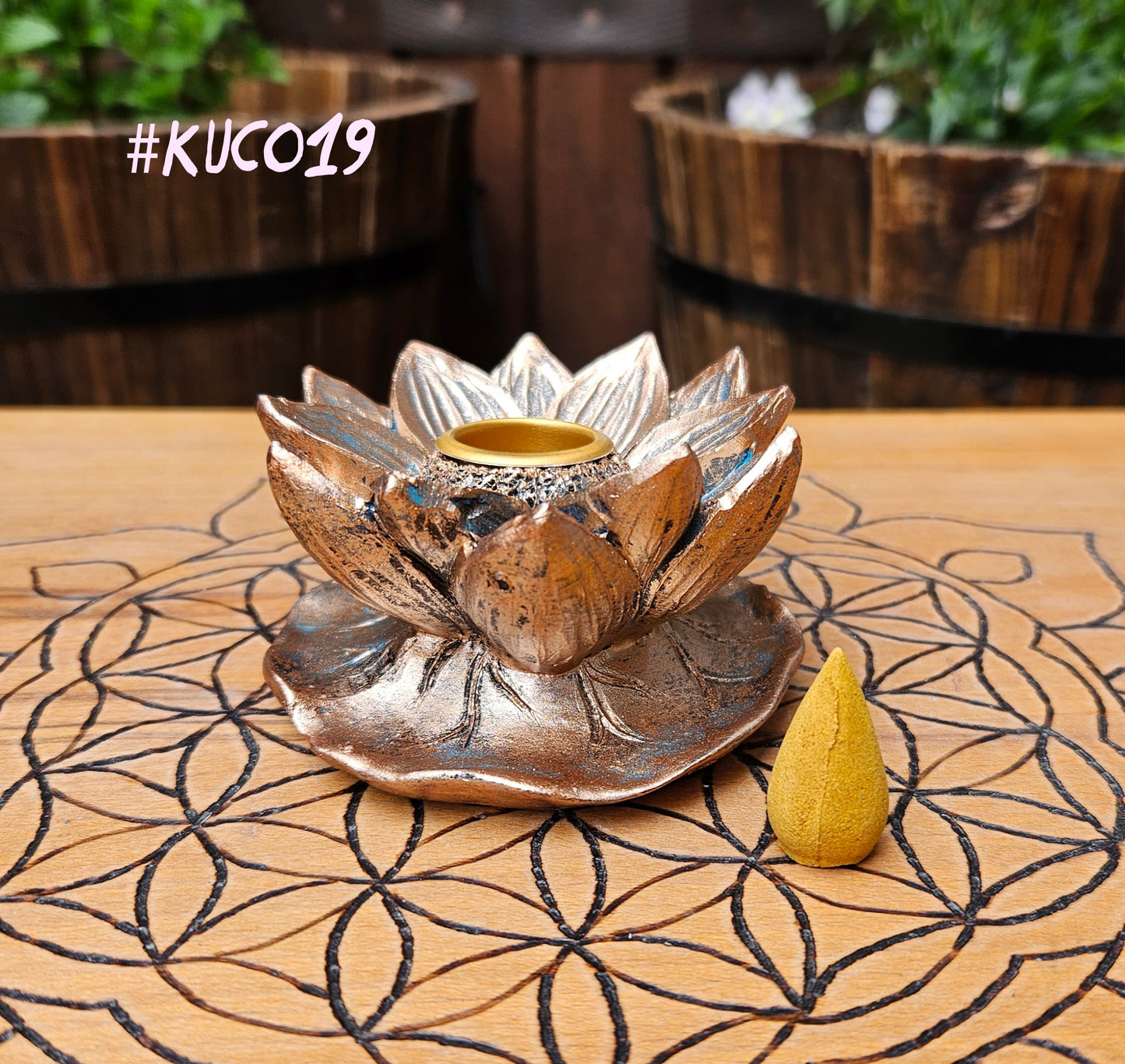 #KUC019 Lotus Backflow Burner