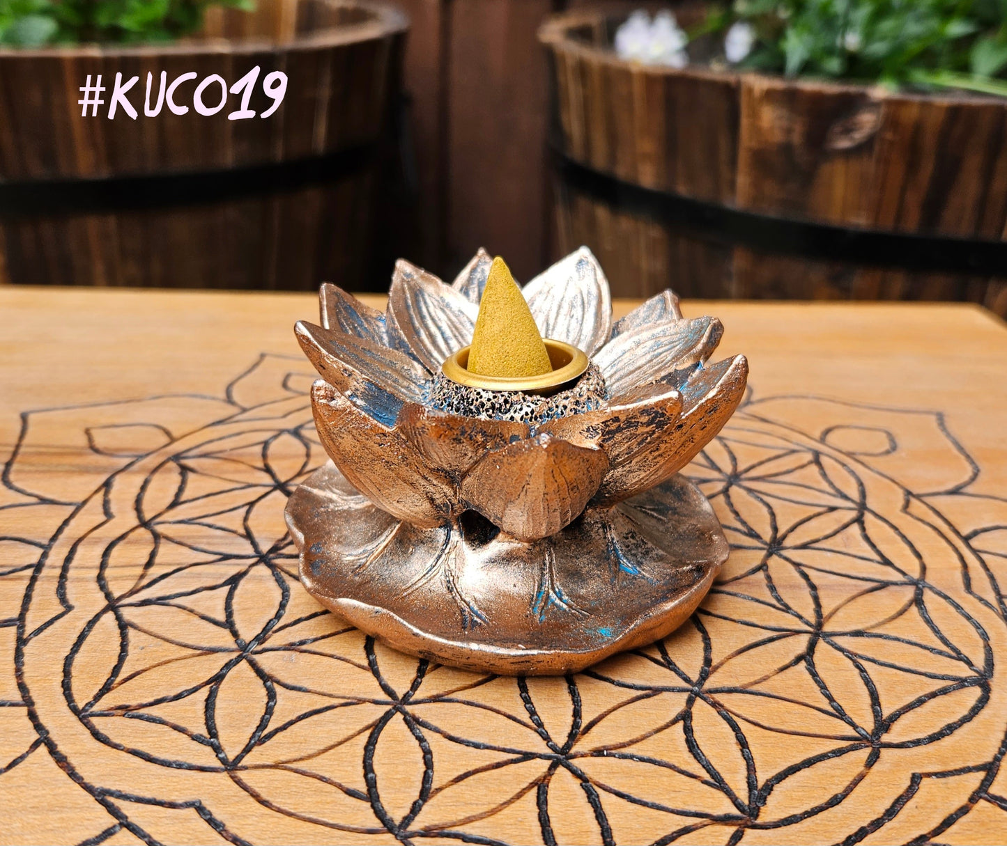 #KUC019 Lotus Backflow Burner