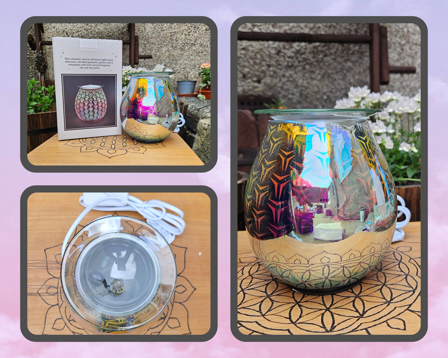 #KUC027 Holographic Oil Burner