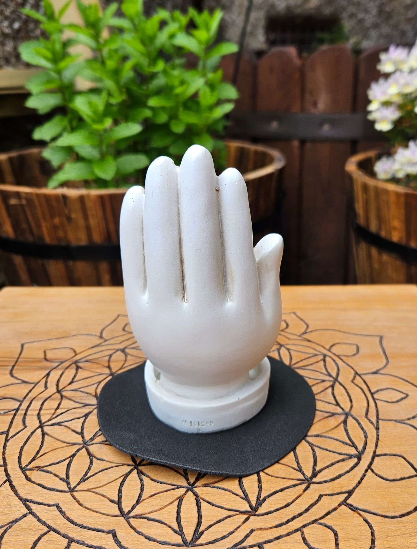 Nemesis Now ~ Palmistry Backflow / Incense Holder ~ White
