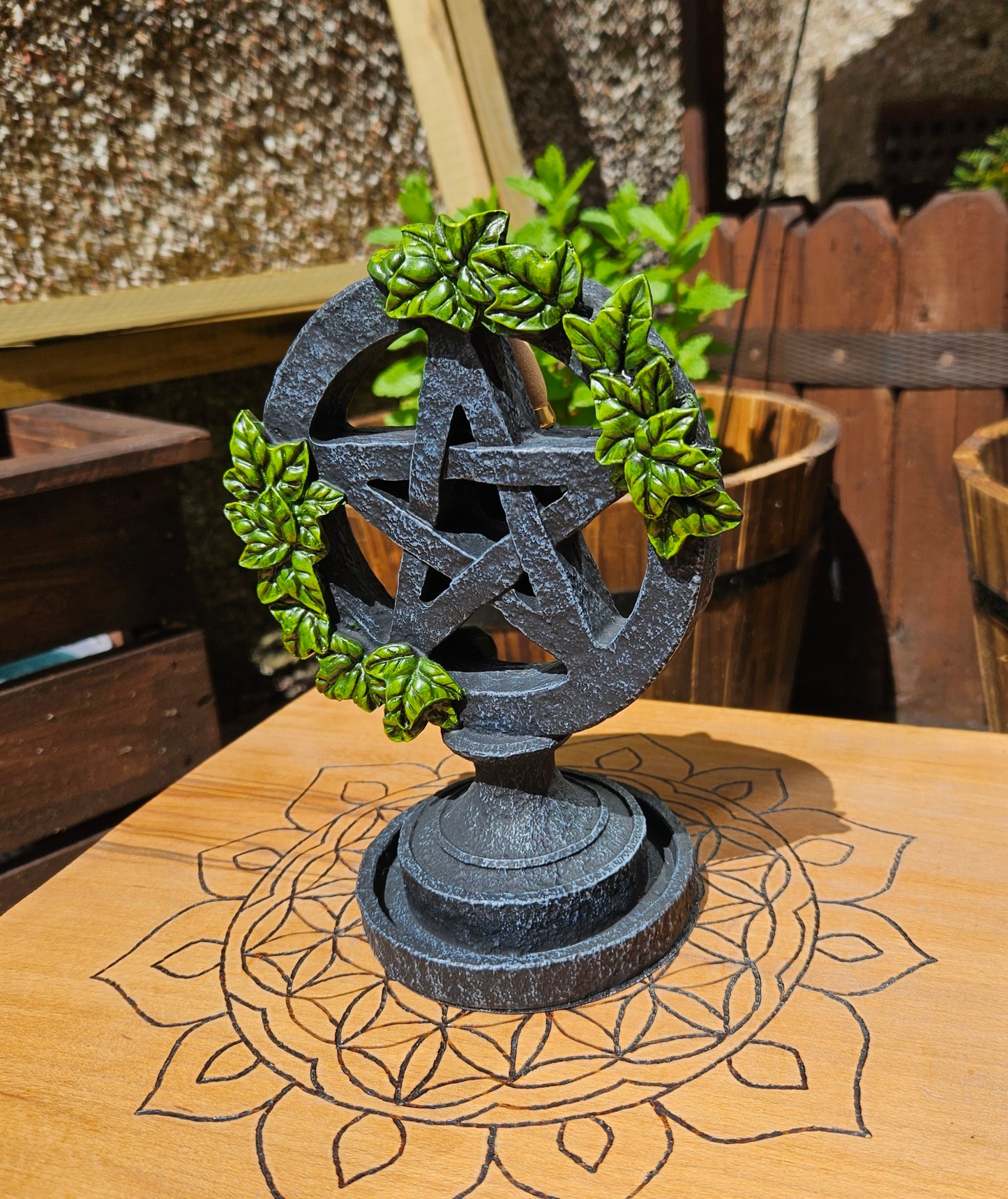 Nemesis Now ~ Aged Pentagram Backflow Burner