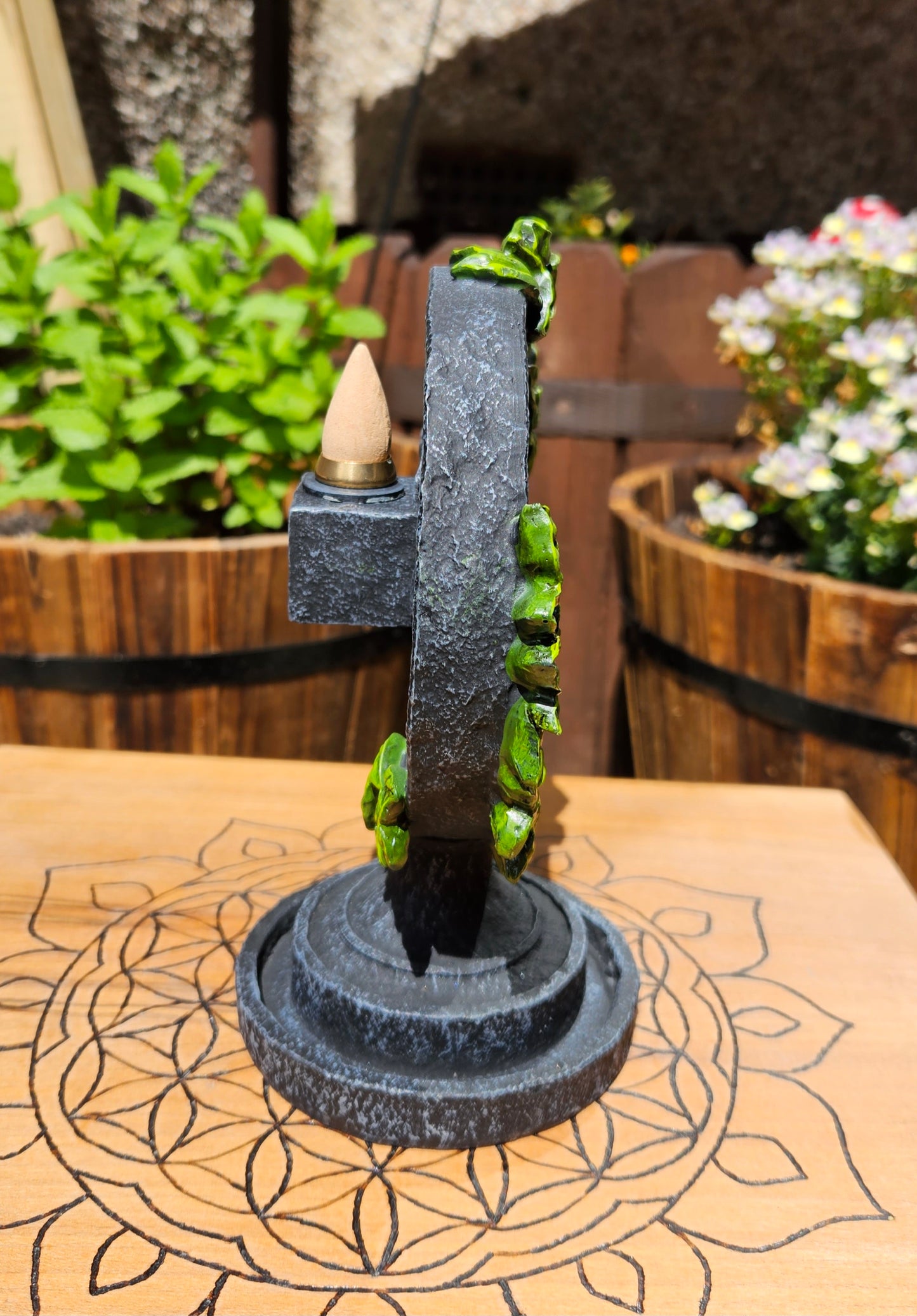 Nemesis Now ~ Aged Pentagram Backflow Burner