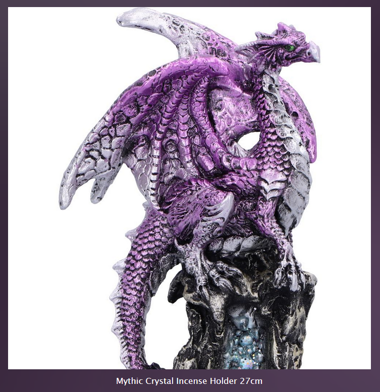 Nemesis Now ~ Mythic Crystal Incense Holder