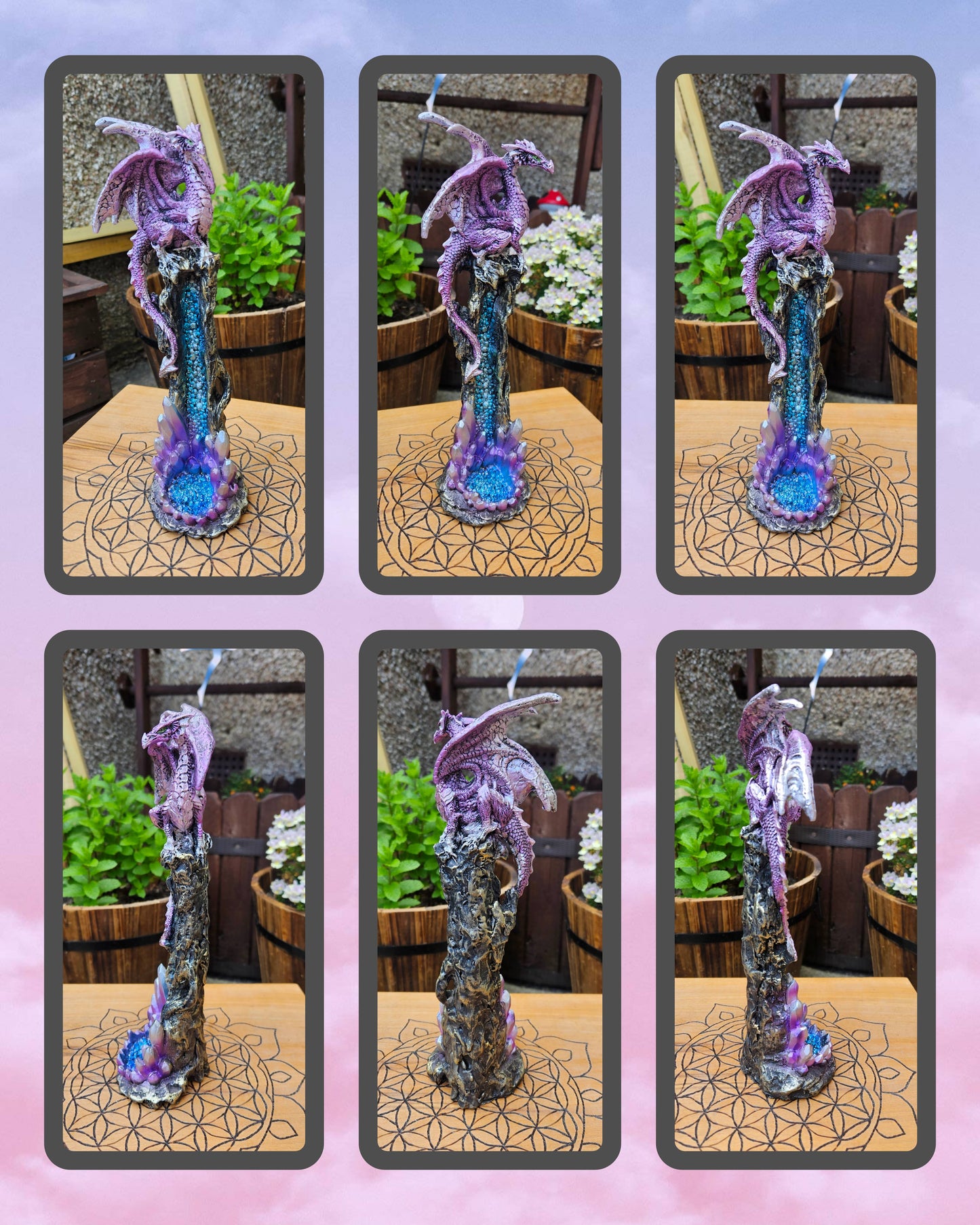 Nemesis Now ~ Mythic Crystal Incense Holder