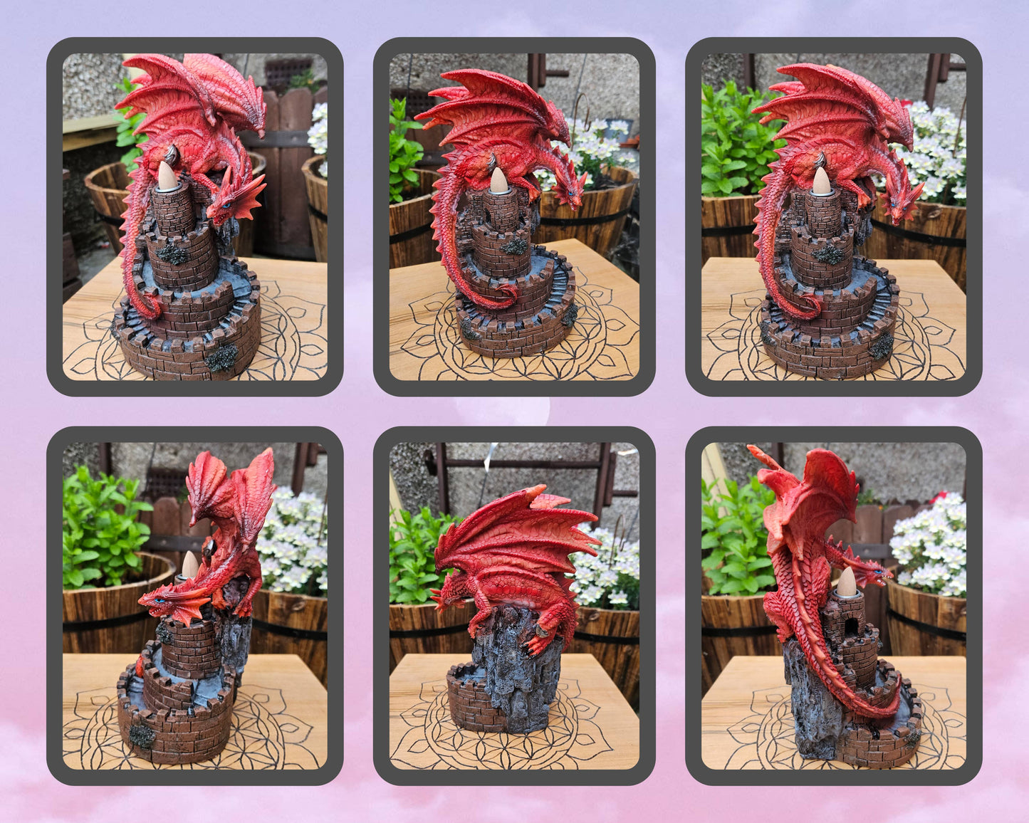 Nemesis Now ~ Crimson Keep Backflow Burner