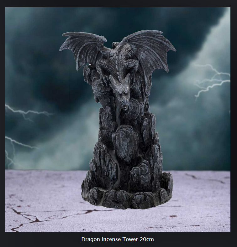Nemesis Now ~ Dragon Incense Tower Backflow Burner