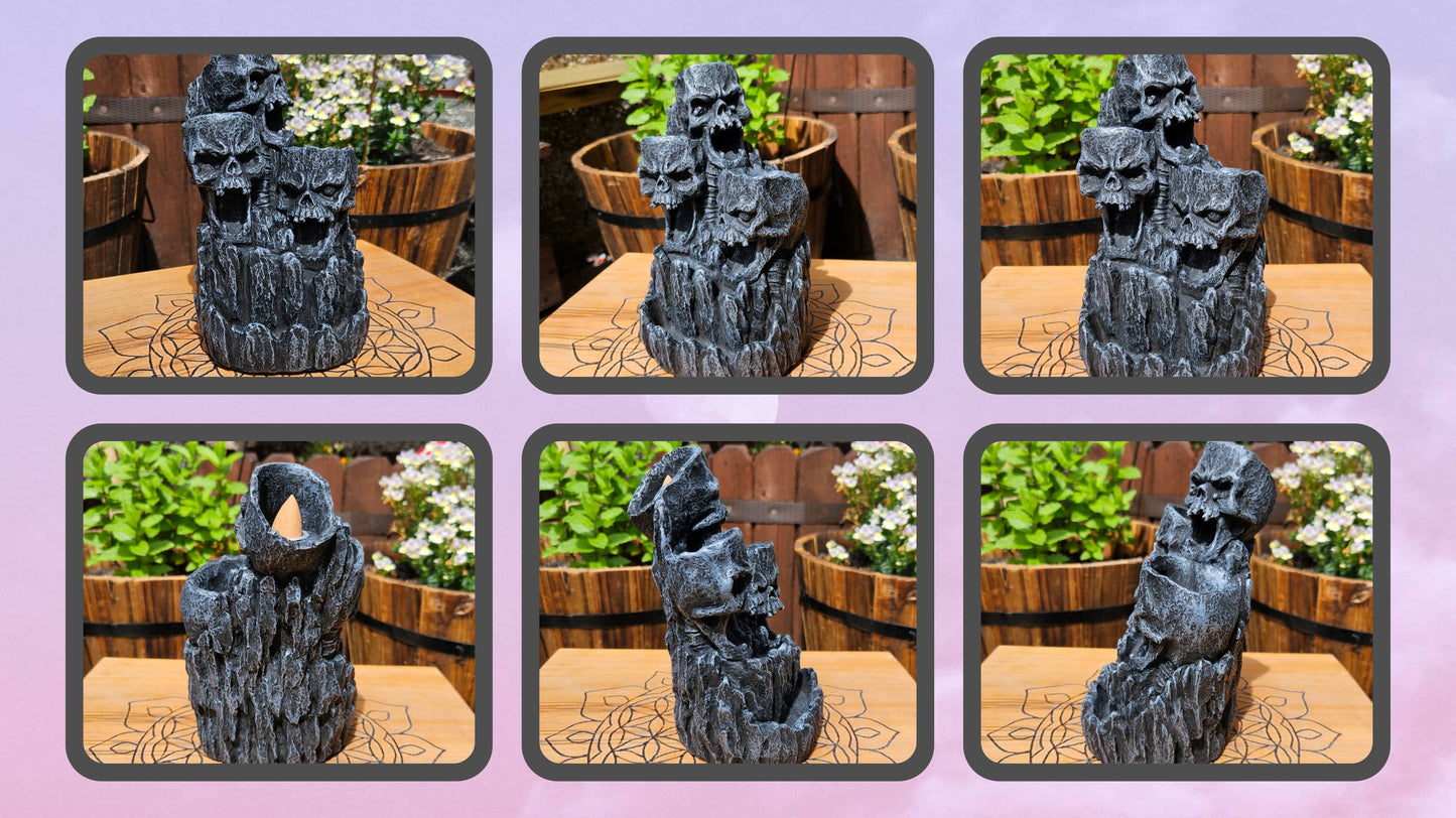 Nemesis Now ~ Skull Backflow Incense Tower ~ New and Boxed