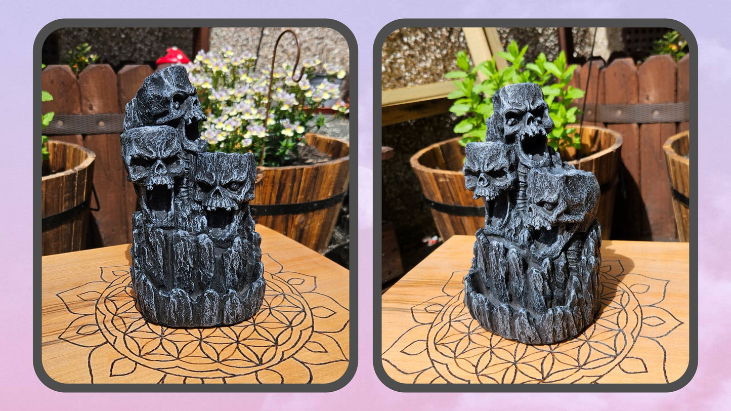 Nemesis Now ~ Skull Backflow Incense Tower ~ New and Boxed