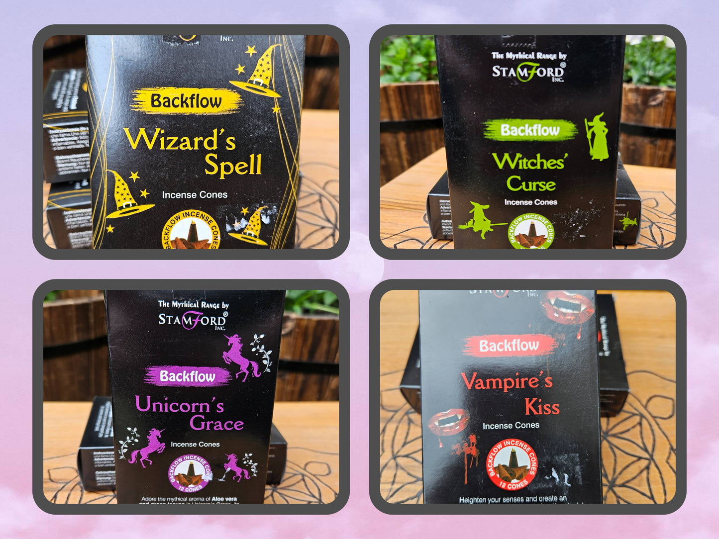 Stamford Blended Backflow Cones - Dragon, Witch, Wizard, Vampire