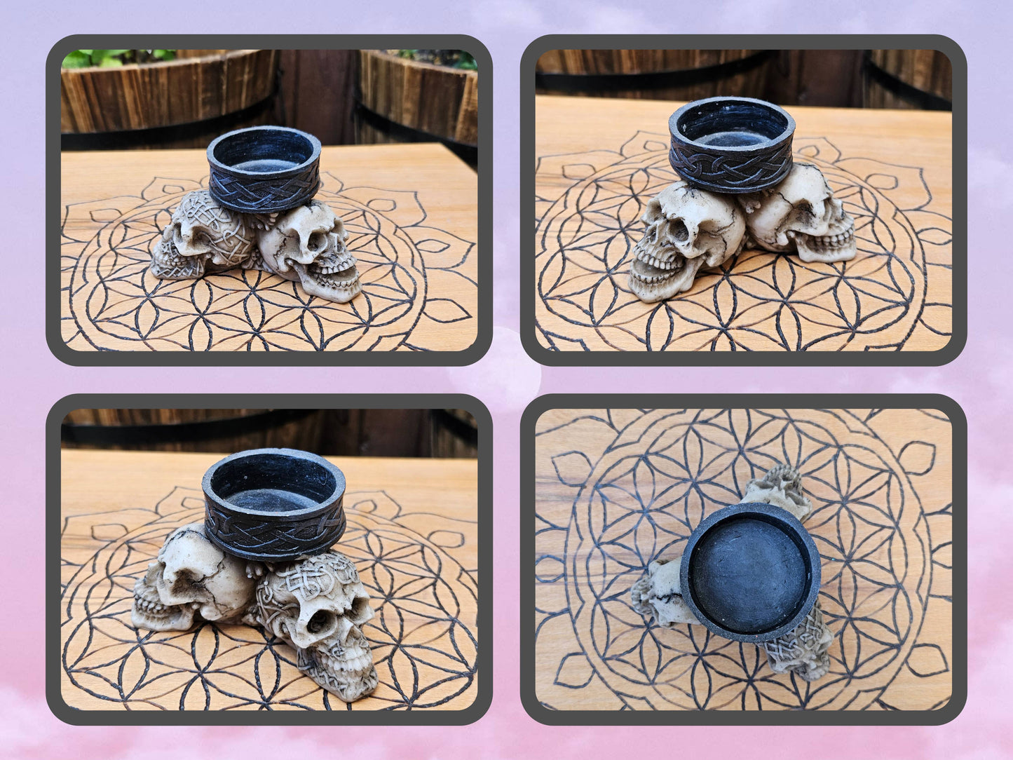 Skull Tealight Holder (Not its licensed name) - Nemesis Now - EX Display (No Box)