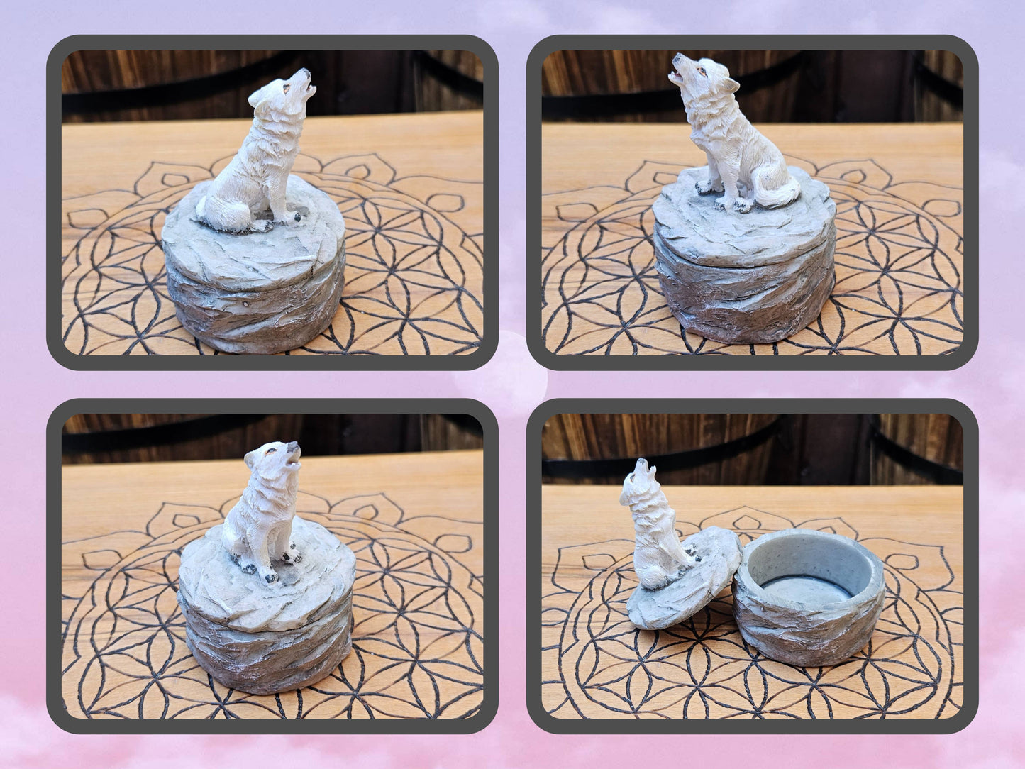 Wolf Trinket Box - Howling (Not its licensed name) - Nemesis Now - EX Display (No Box)