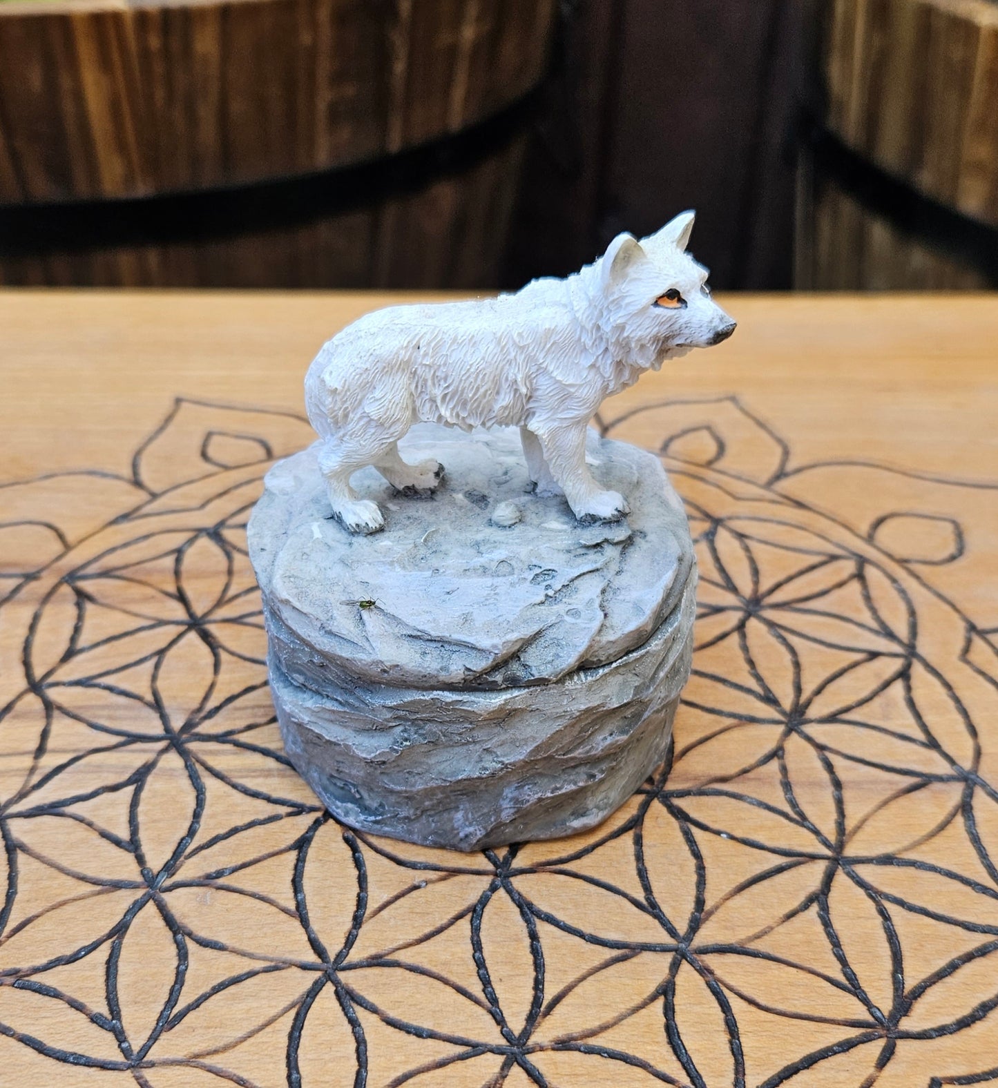 Wolf Trinket Box - Alert (Not its licensed name) - Nemesis Now - EX Display (No Box)