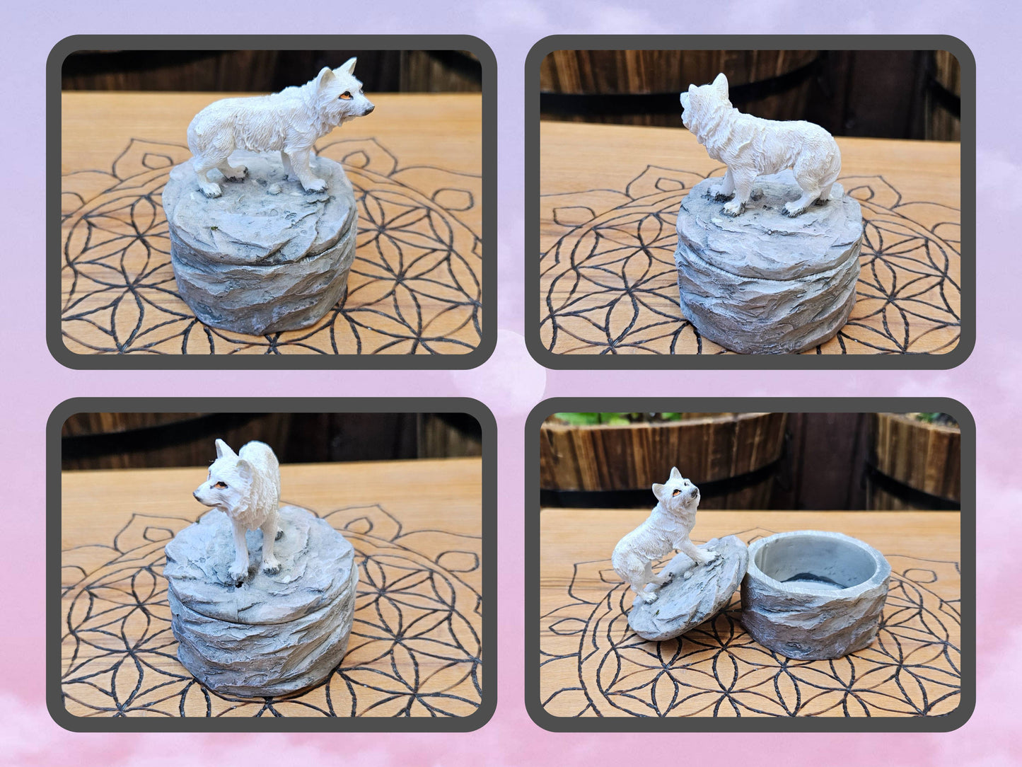 Wolf Trinket Box - Alert (Not its licensed name) - Nemesis Now - EX Display (No Box)