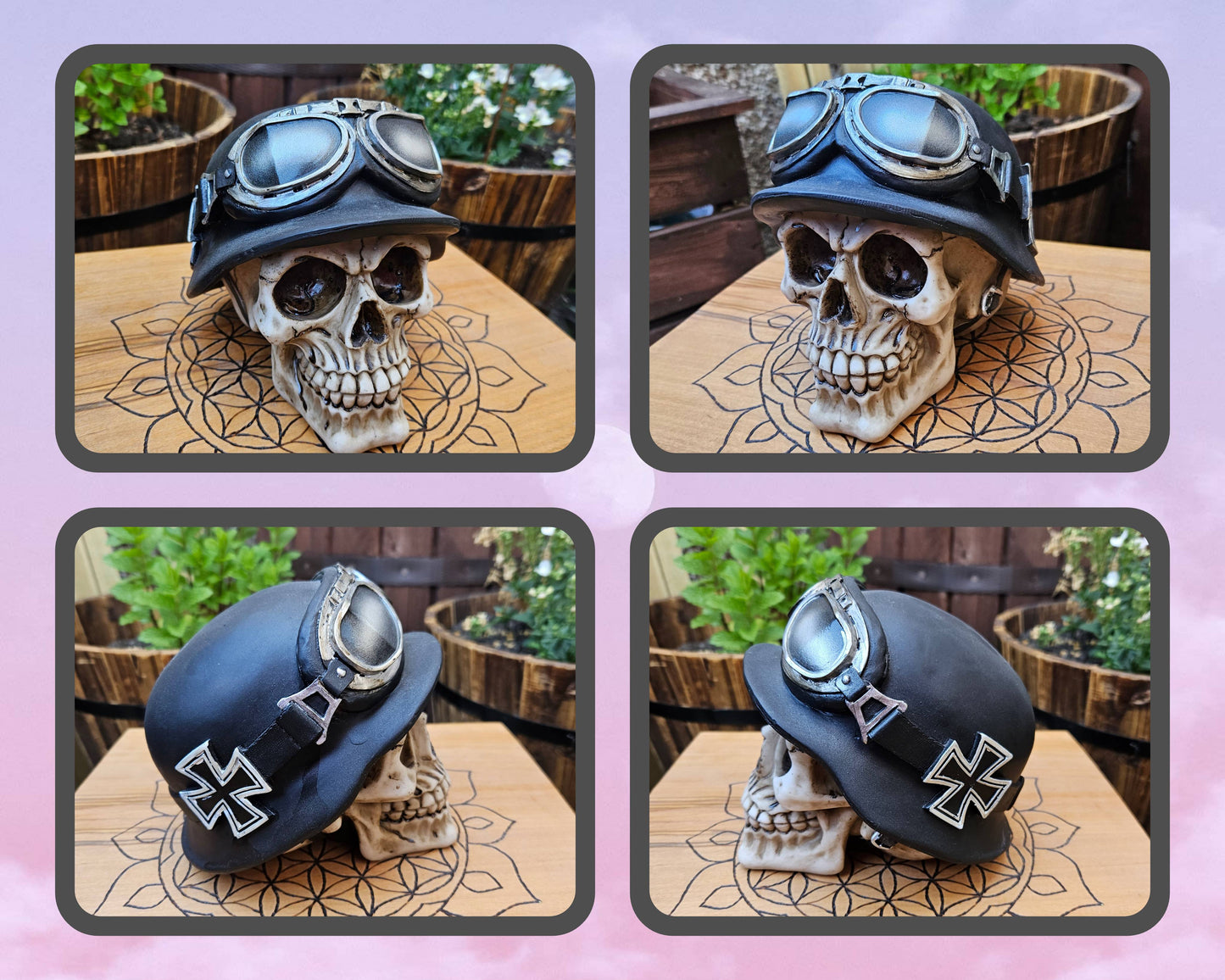 Iron Cross Skull - Nemesis Now - EX Display (No Box)