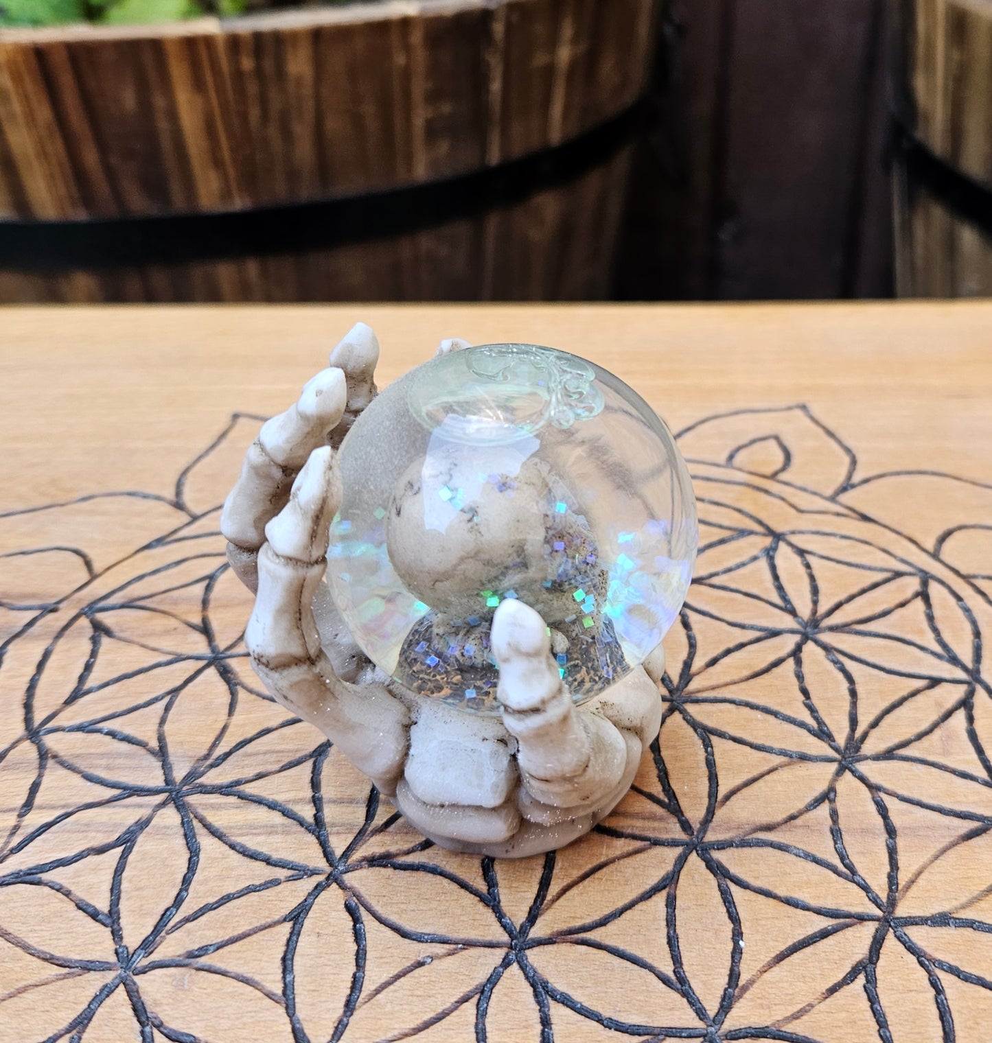 Skeletal Hand Snow Globe - EX Display (No Box)