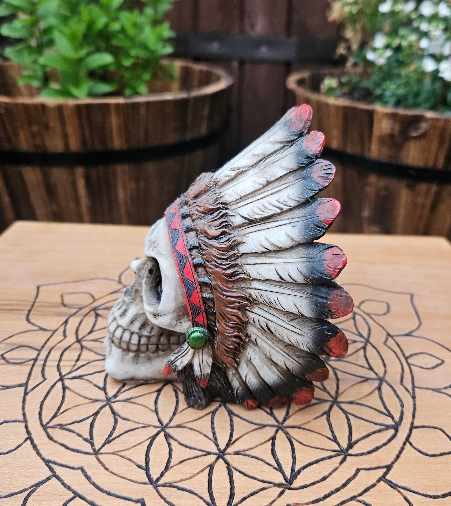 Native Chief Skull (not its licensed name) - Nemesis Now - EX Display (No Box)