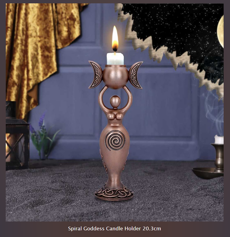 Nemesis Now ~ Spiral Goddess Candle Holder