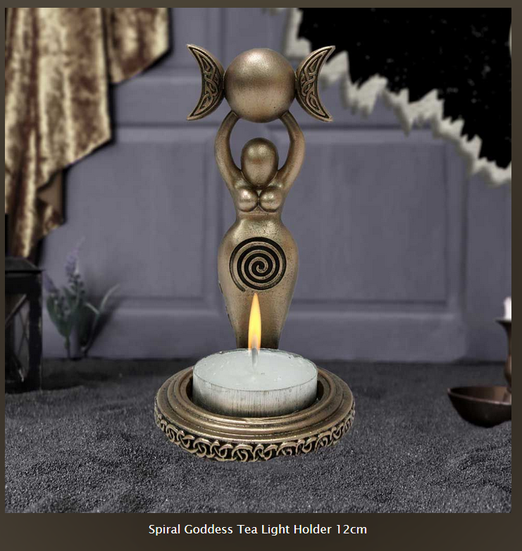 Nemesis Now ~ Spiral Goddess Tea Light Holder