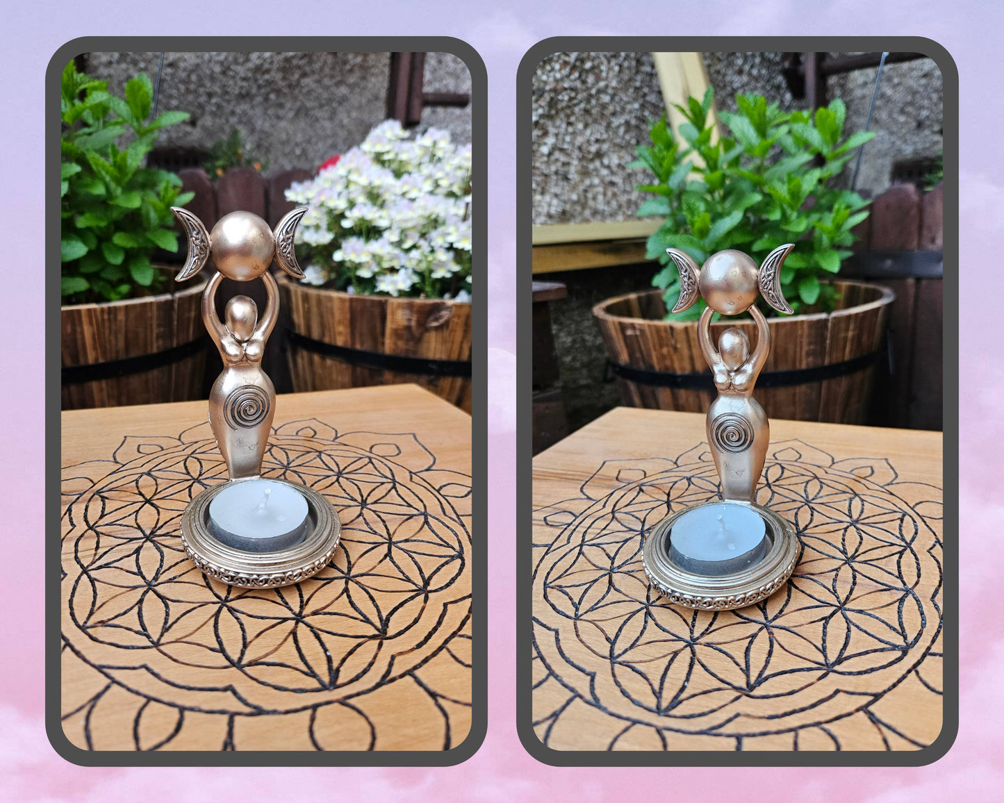 Nemesis Now ~ Spiral Goddess Tea Light Holder