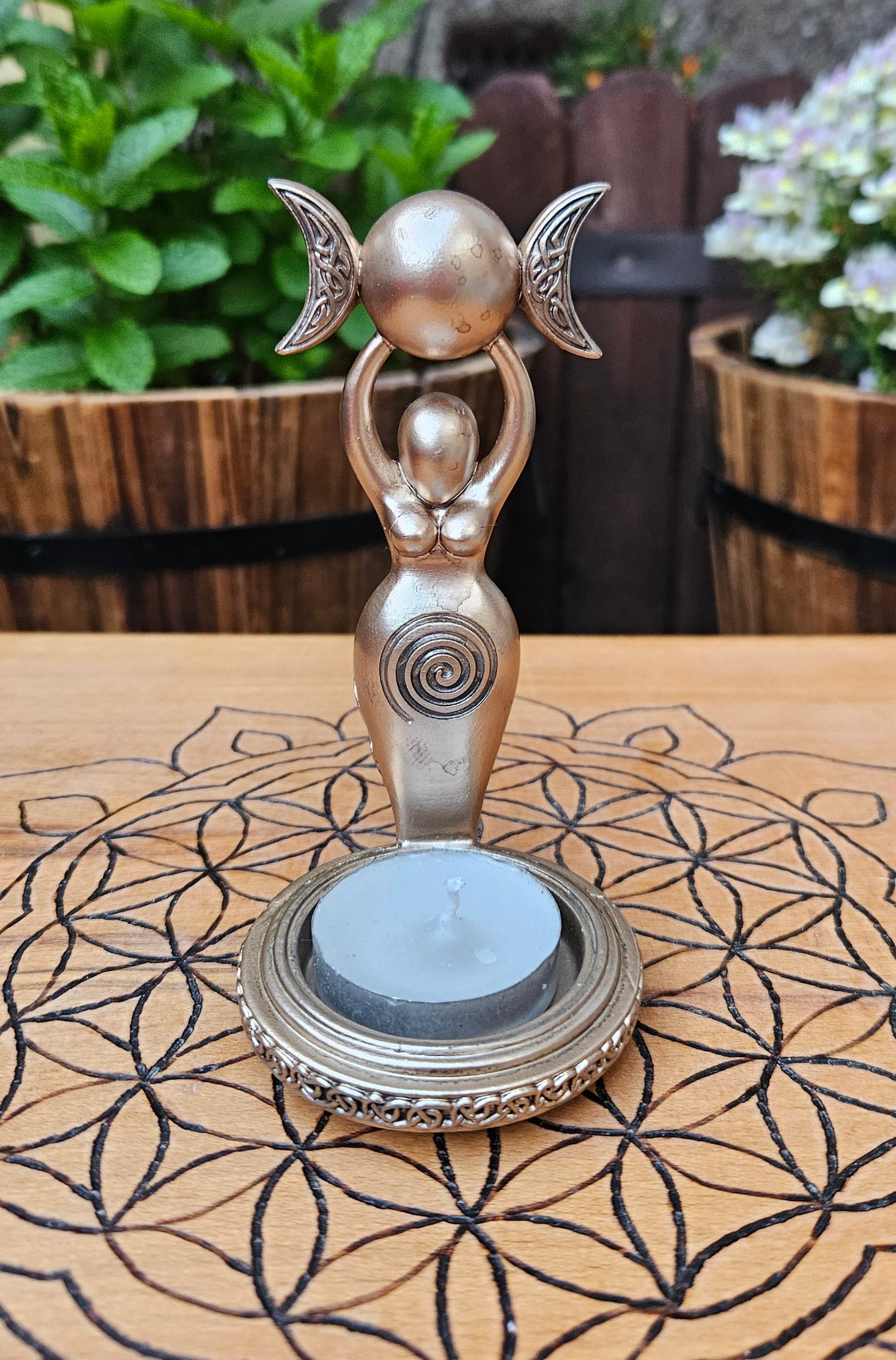 Nemesis Now ~ Spiral Goddess Tea Light Holder