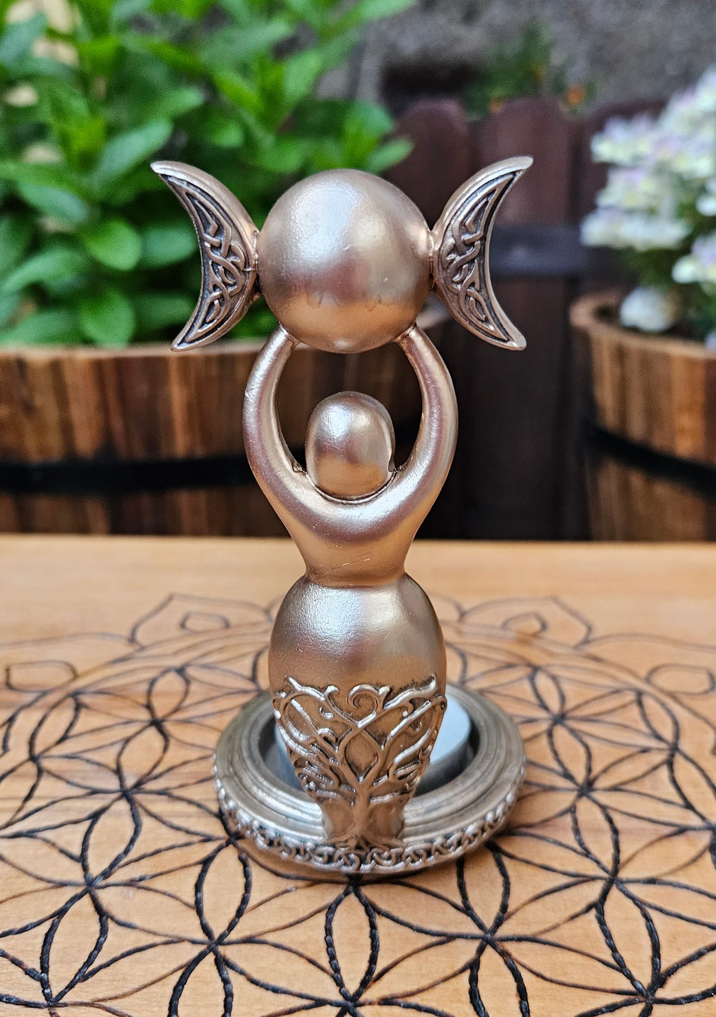 Nemesis Now ~ Spiral Goddess Tea Light Holder