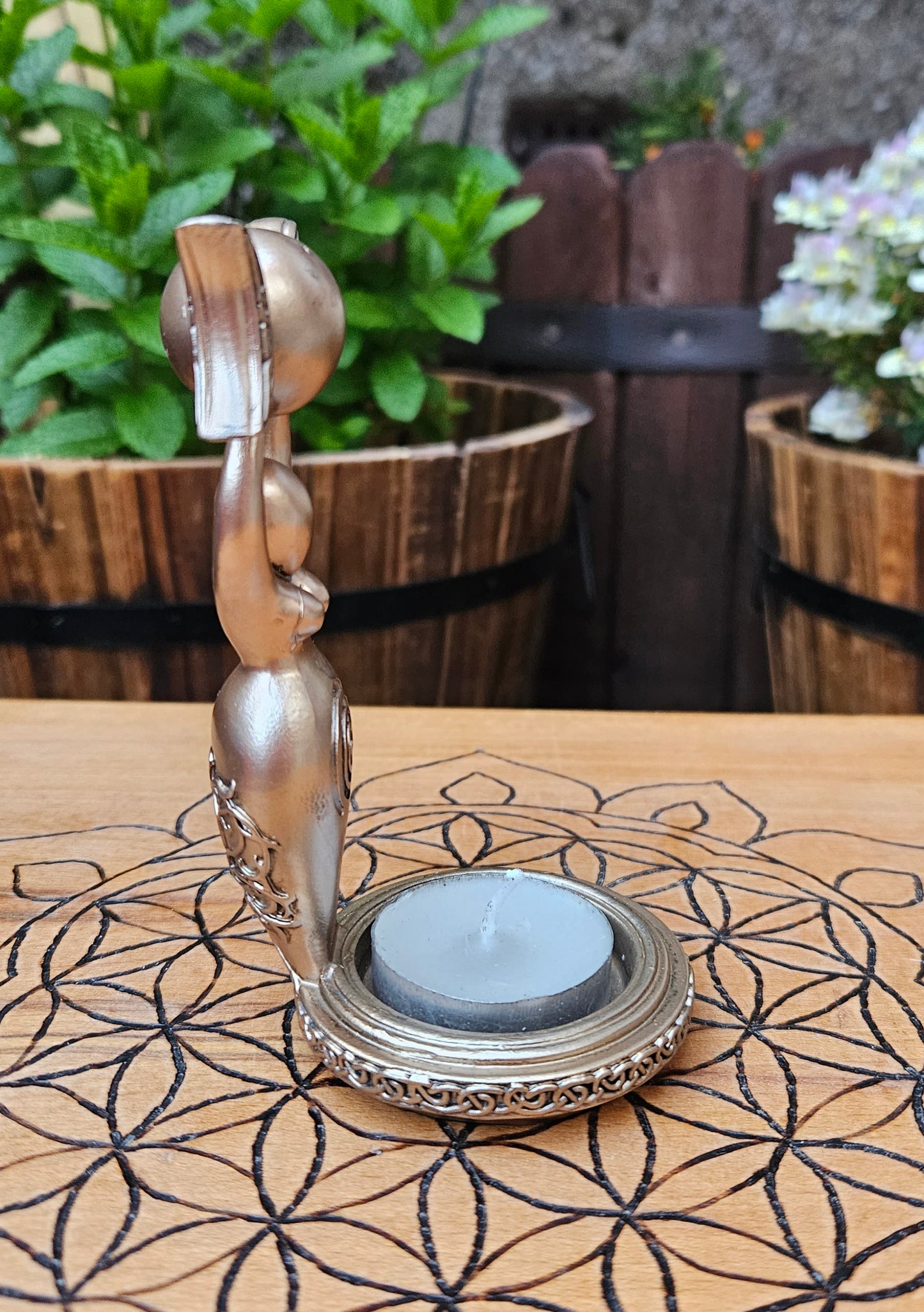 Nemesis Now ~ Spiral Goddess Tea Light Holder