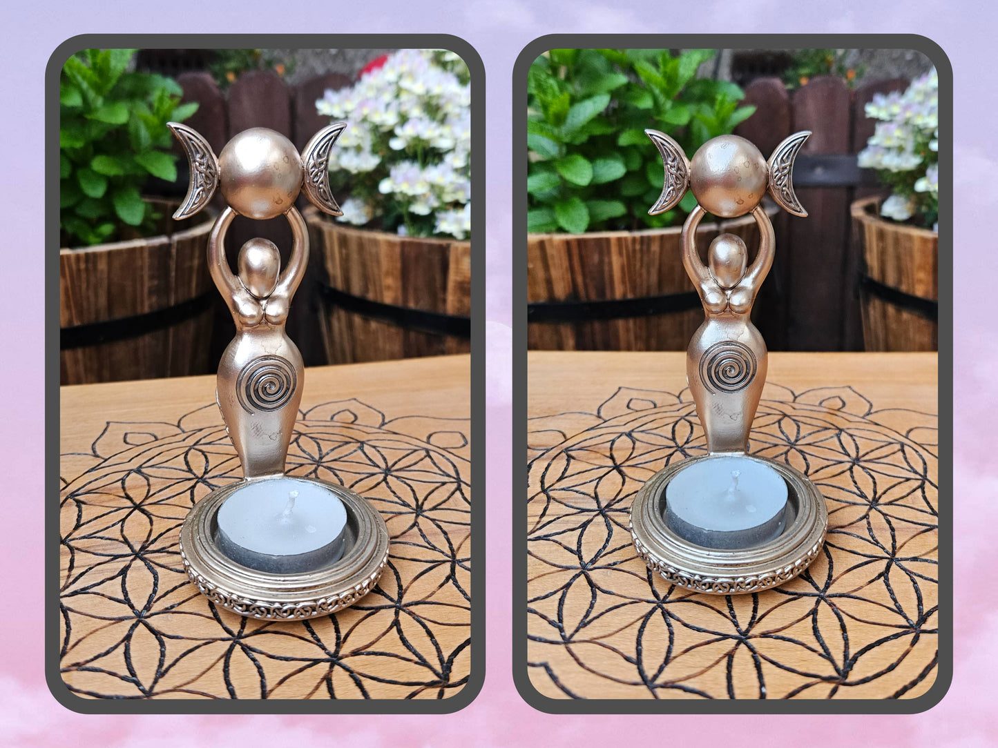 Nemesis Now ~ Spiral Goddess Tea Light Holder