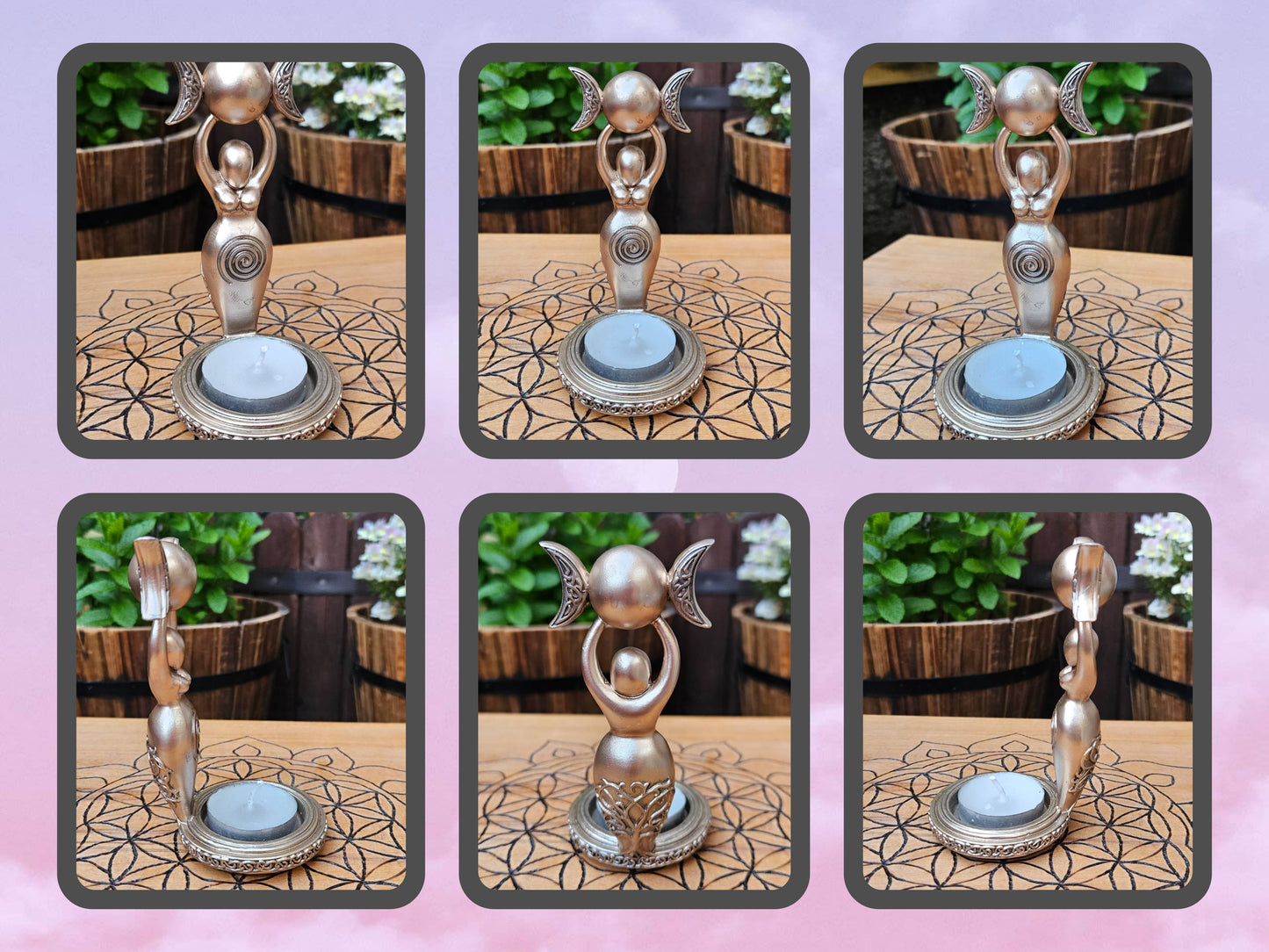 Nemesis Now ~ Spiral Goddess Tea Light Holder