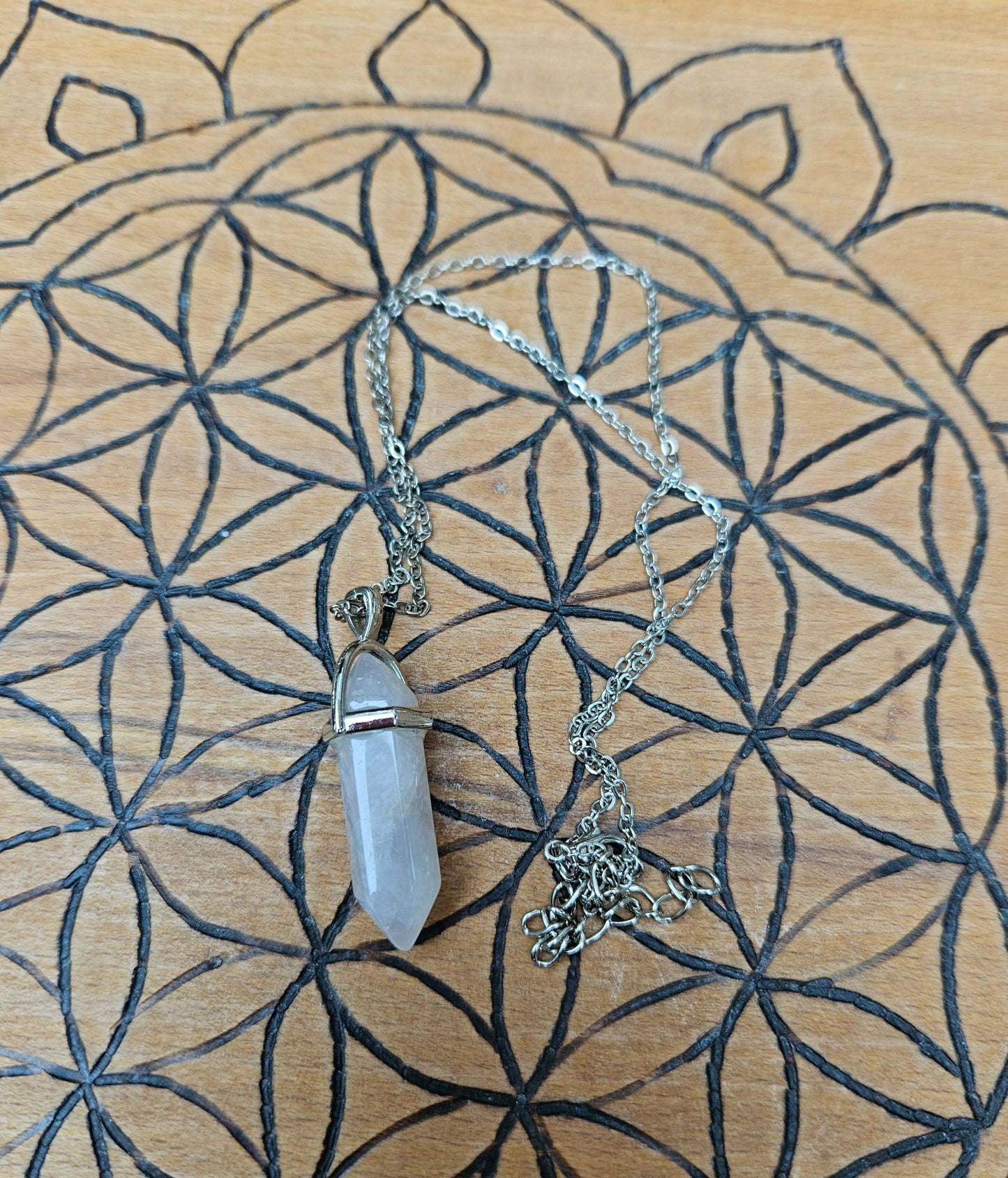Handmade Rose Quartz Necklace