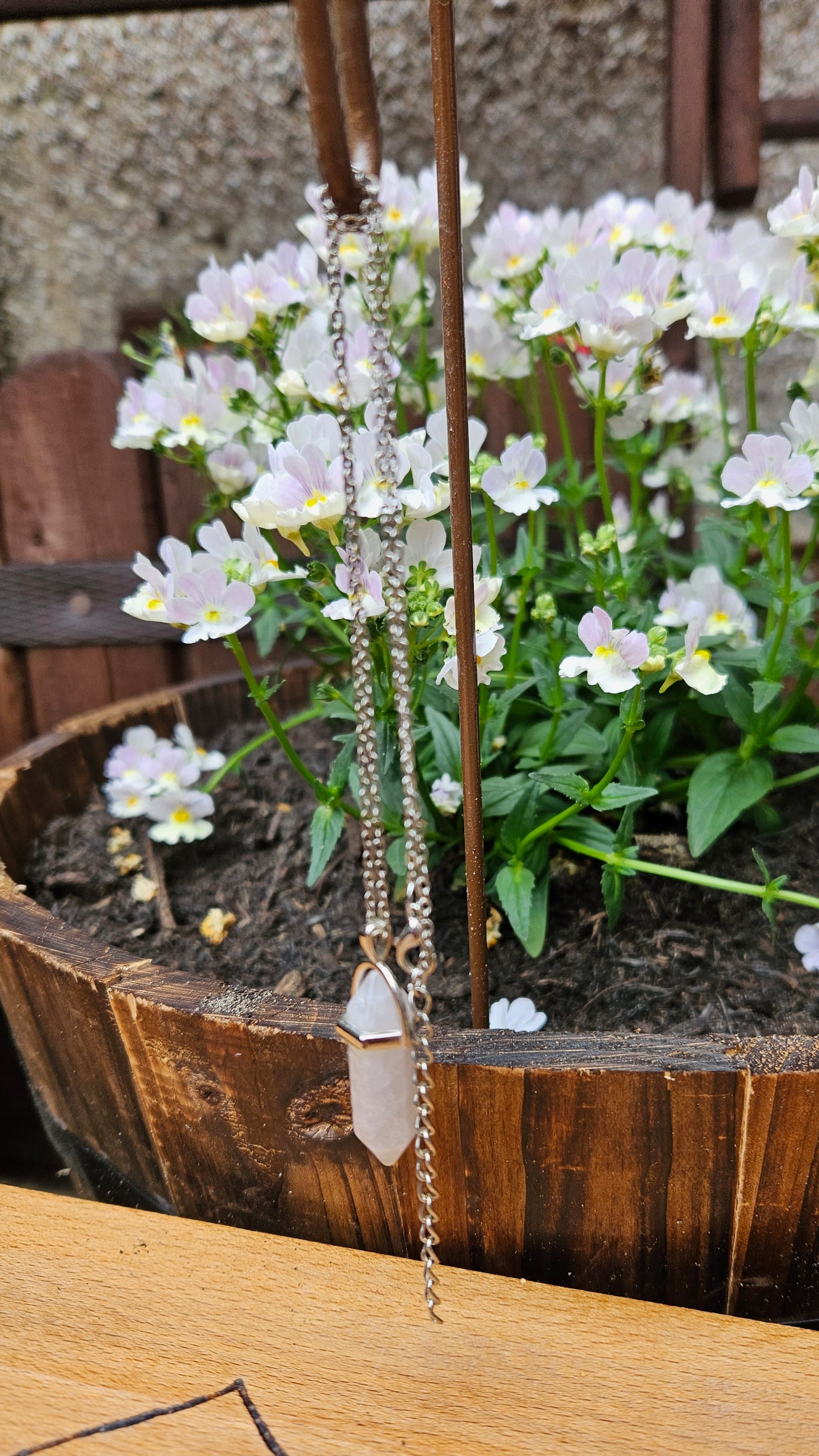 Handmade Rose Quartz Necklace