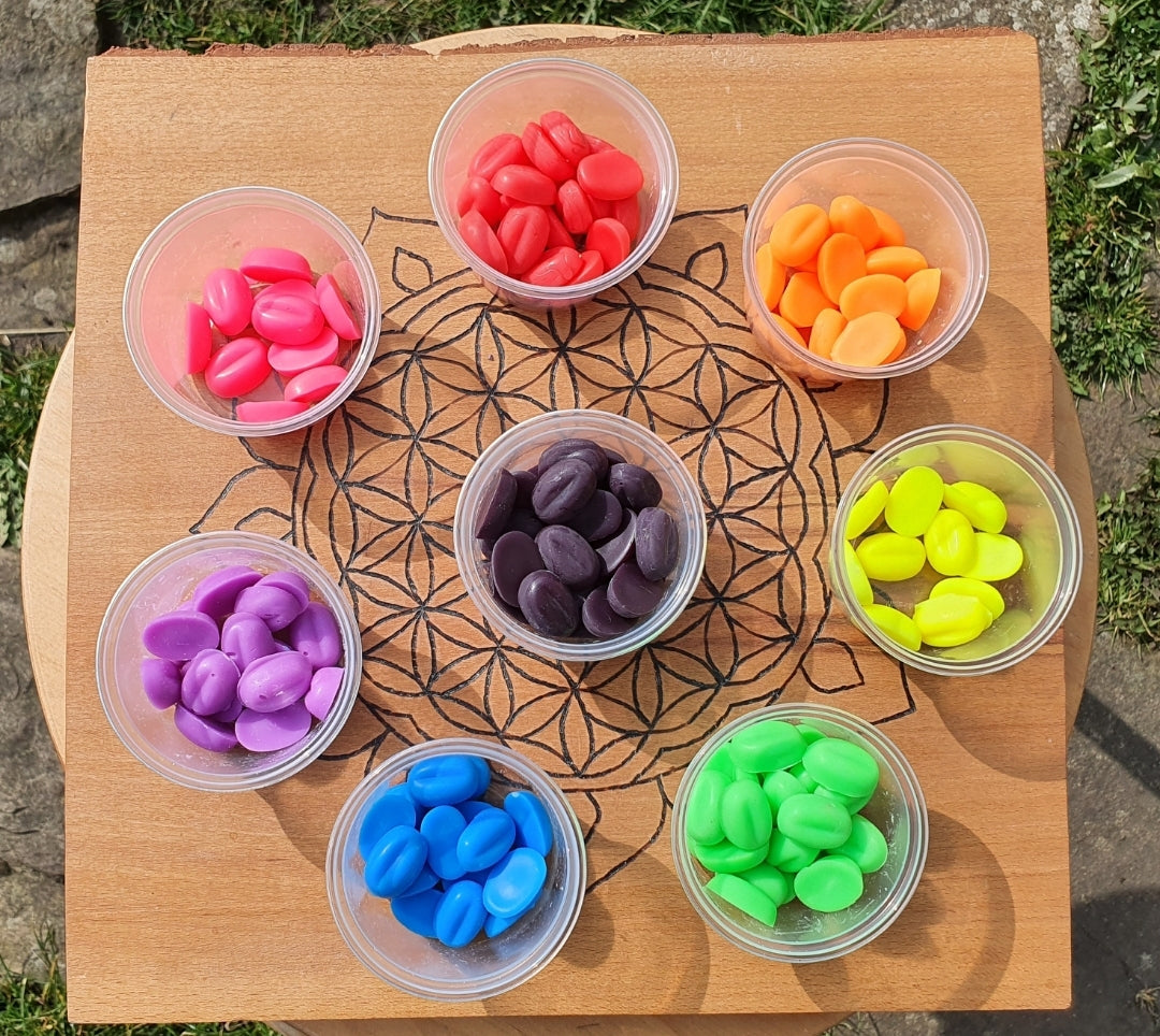 UV reactive Wax Melts for Wax Play (UNScented)