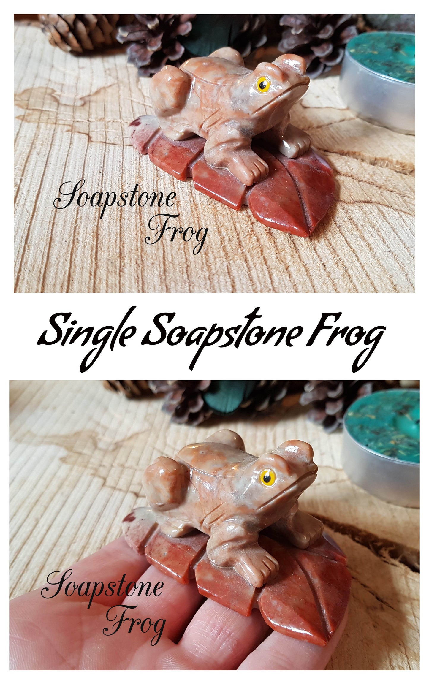 Carved Soapstone Frog
